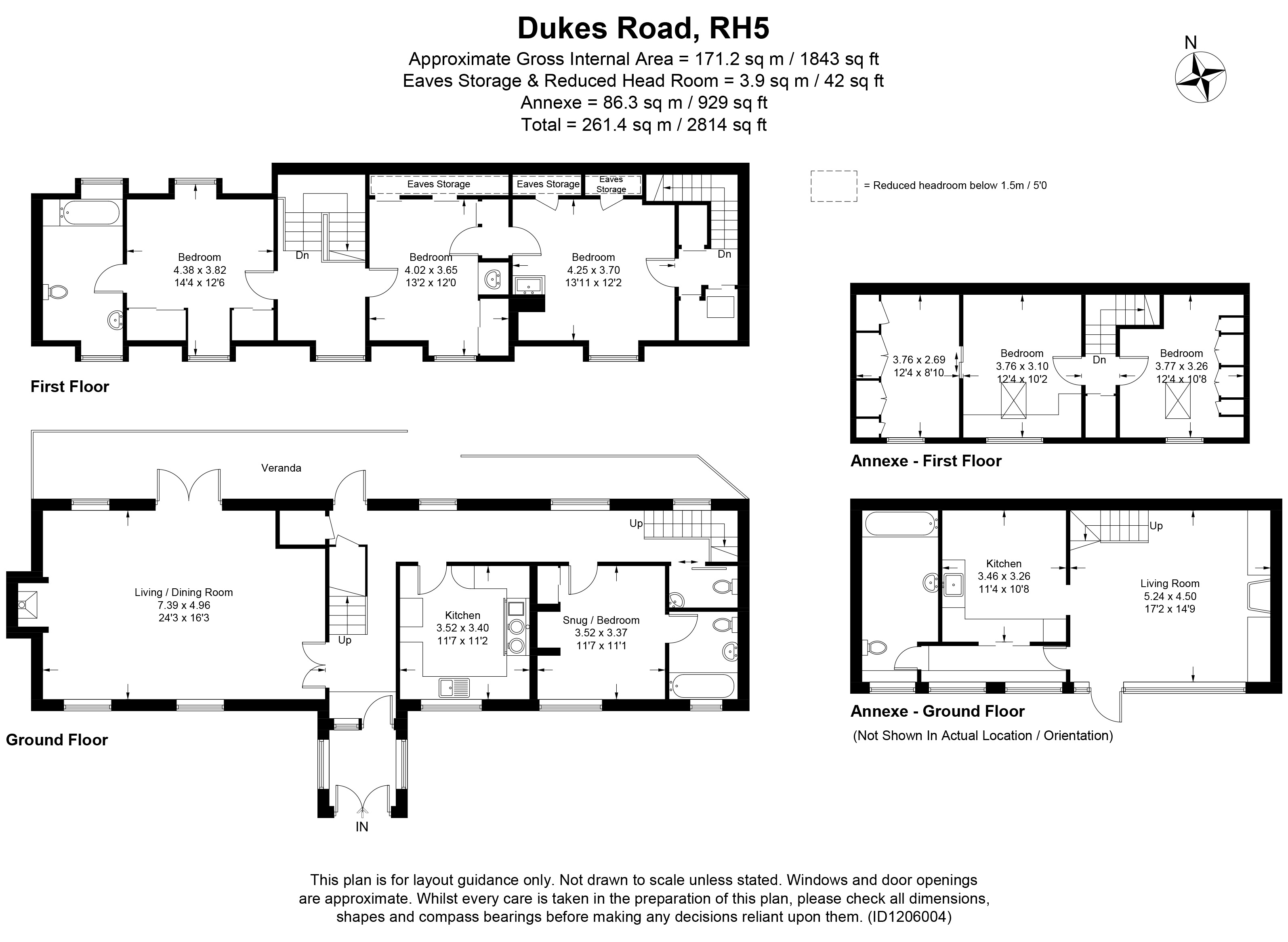 The Long Barn, Dukes Road, Dorking floorplan