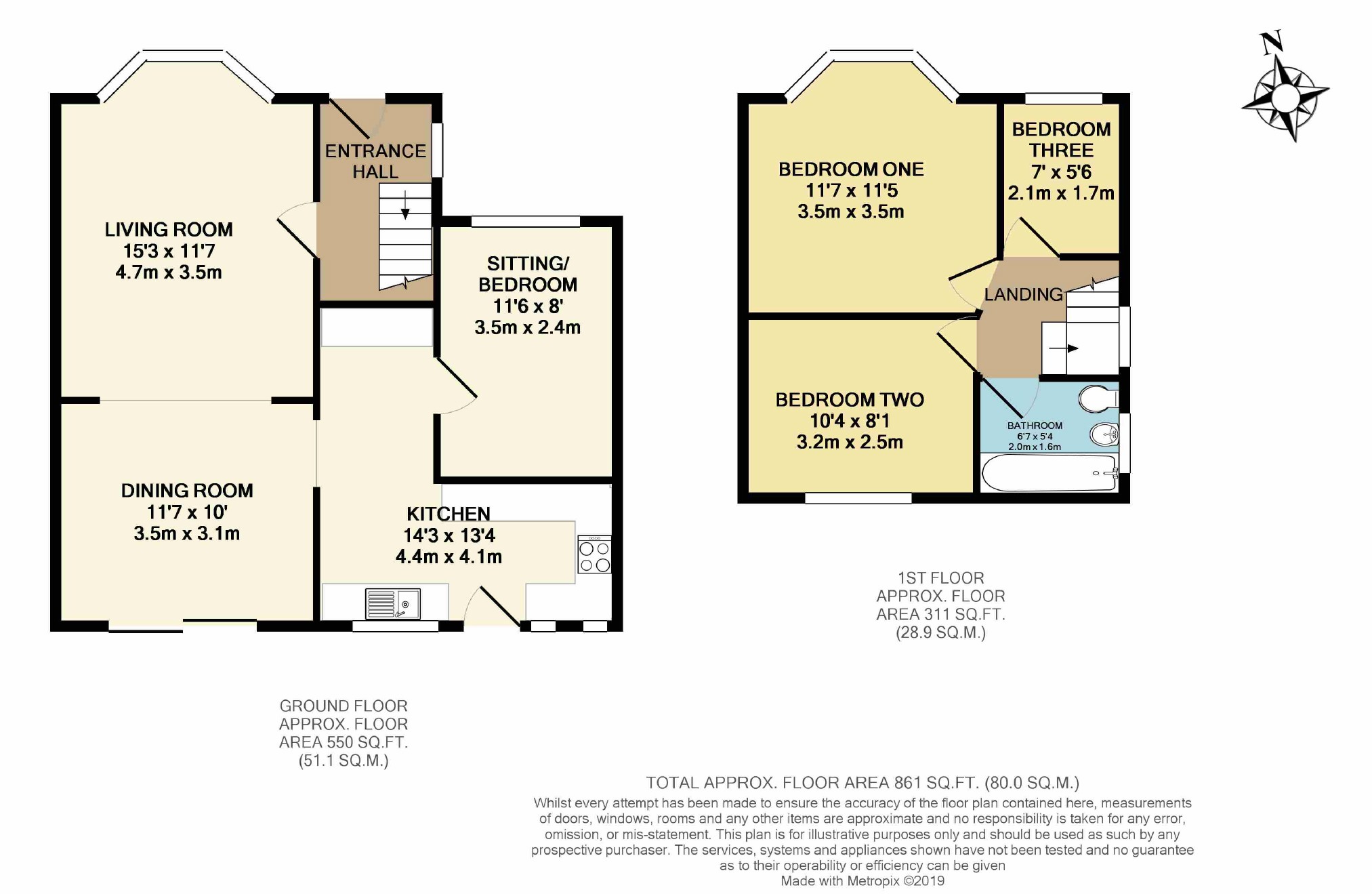66, Betley Road, Stockport floorplan