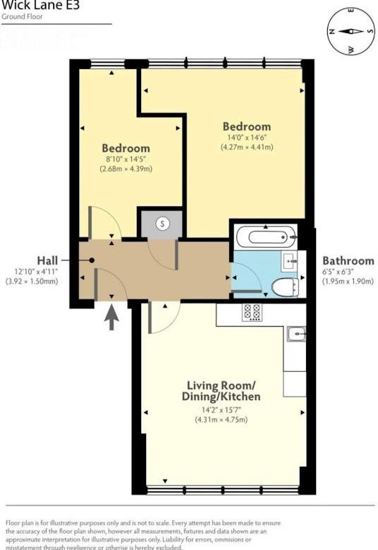 417 Wick Lane, London floorplan