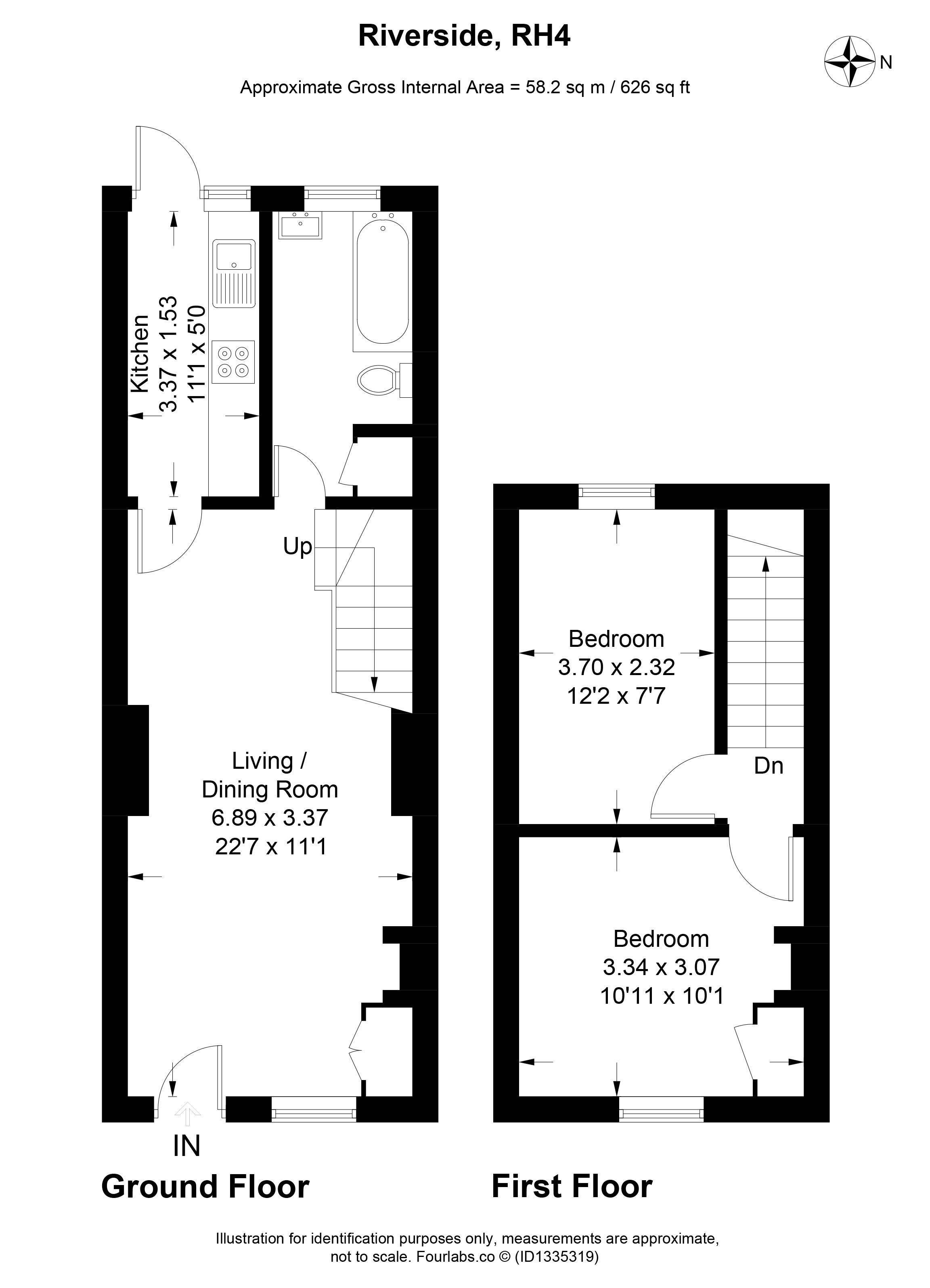 2, Riverside, Dorking floorplan