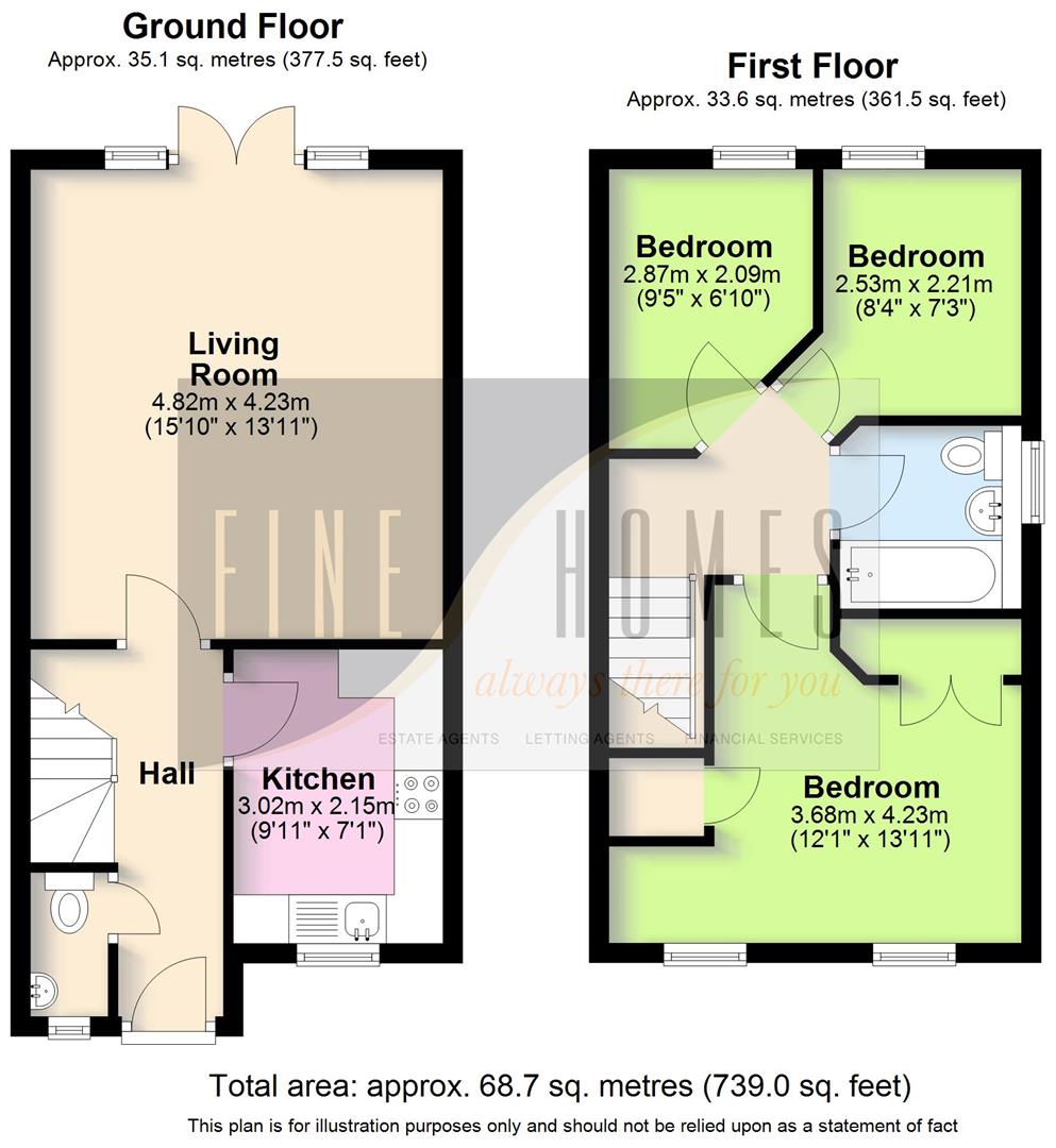 10, Parolles Close, Warwick floorplan