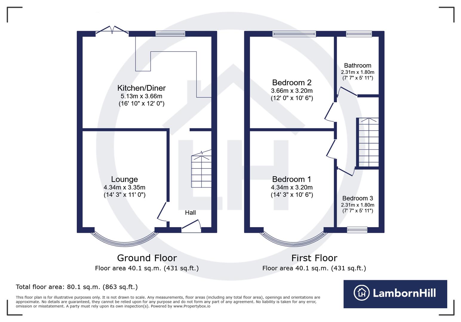 7, Solomon Road, Gillingham floorplan