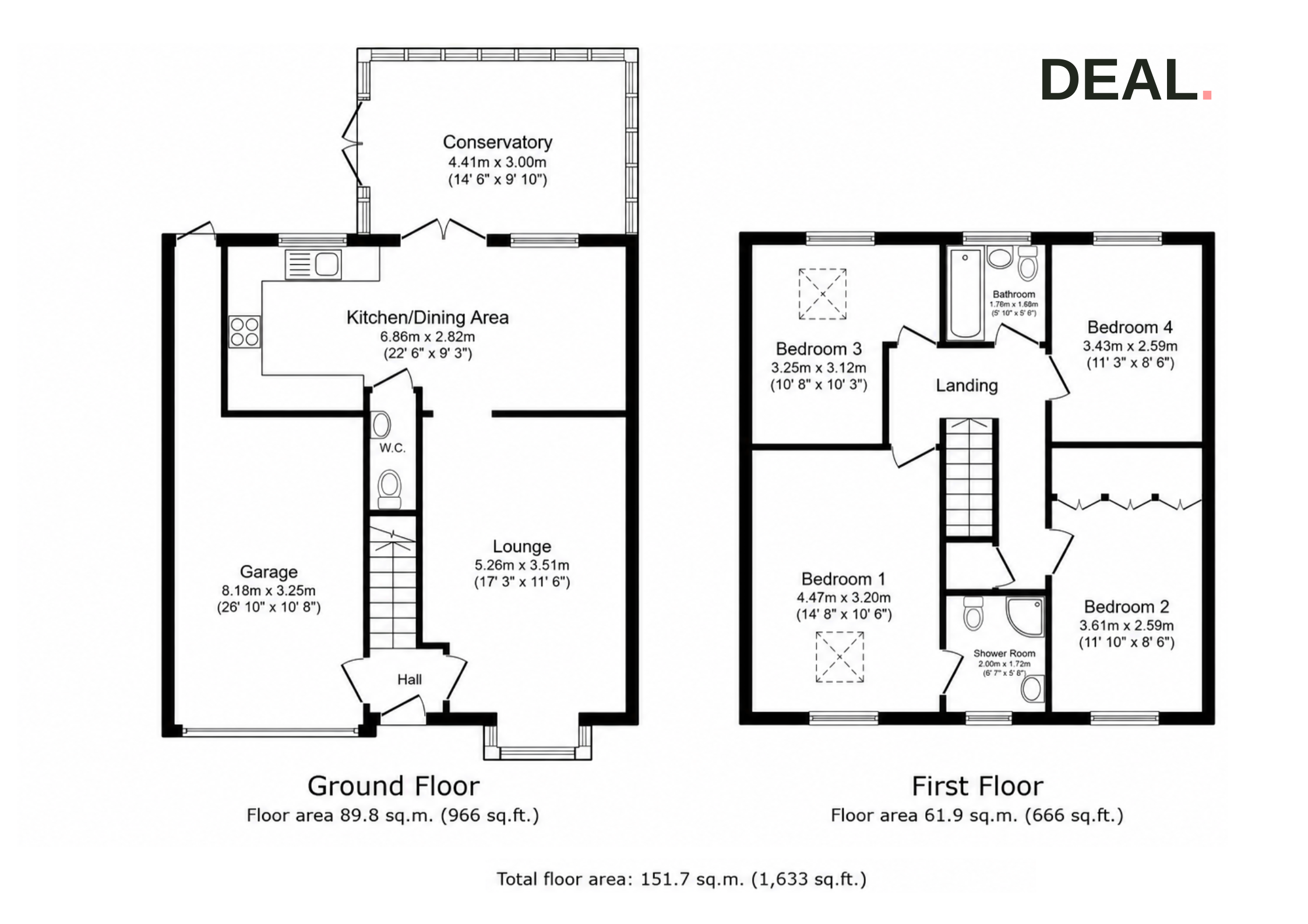 8 Laundon Close, Leicester floorplan