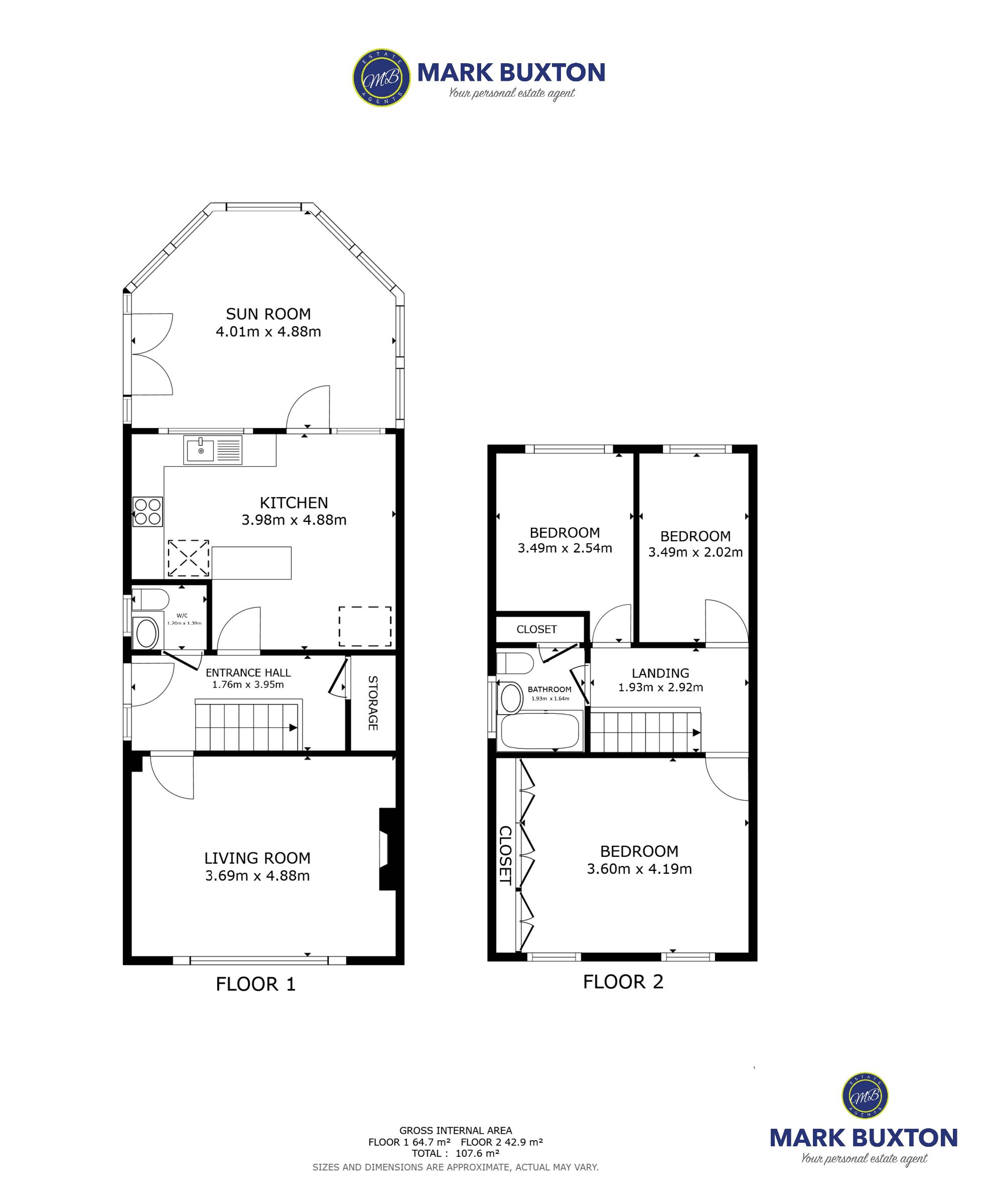 12 Trent Grove, Newcastle-under-Lyme floorplan
