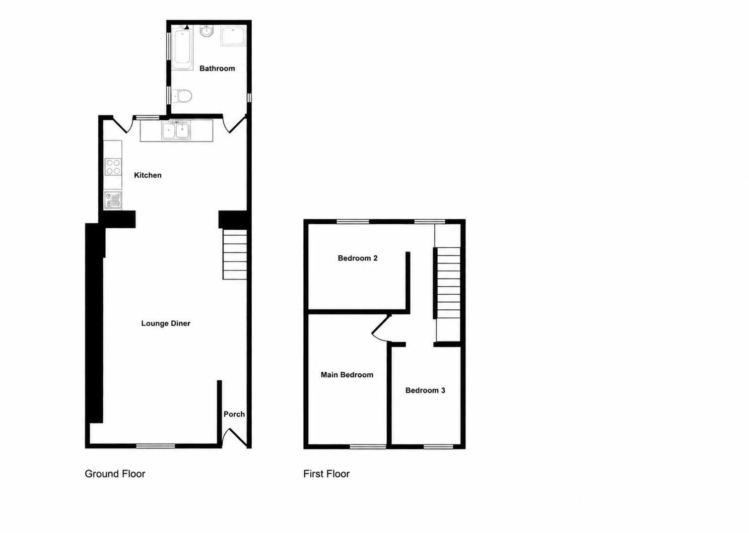 14, Railway Terrace, Neath floorplan