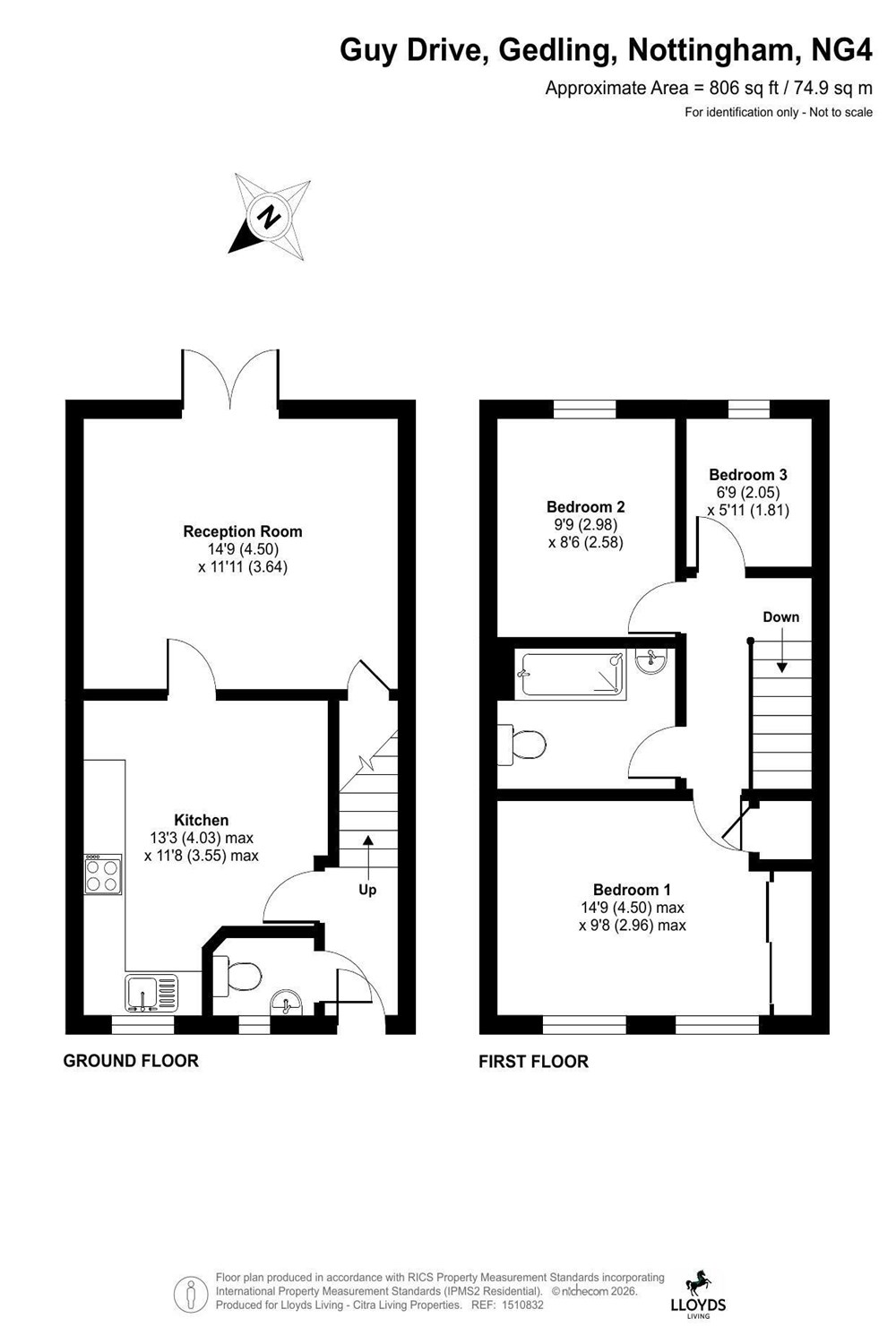 40, Taylor Way, Gedling, Nottingham floorplan