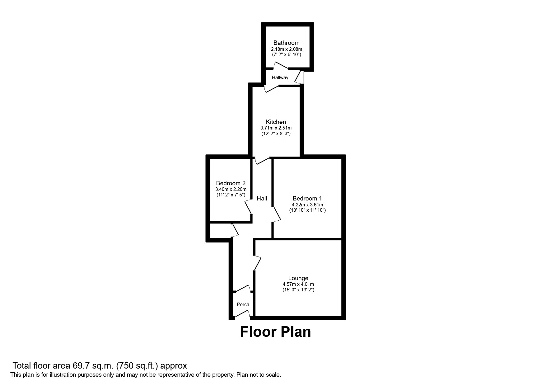 Northbourne Road, Jarrow NE32, 2 bedroom flat to rent 64303781