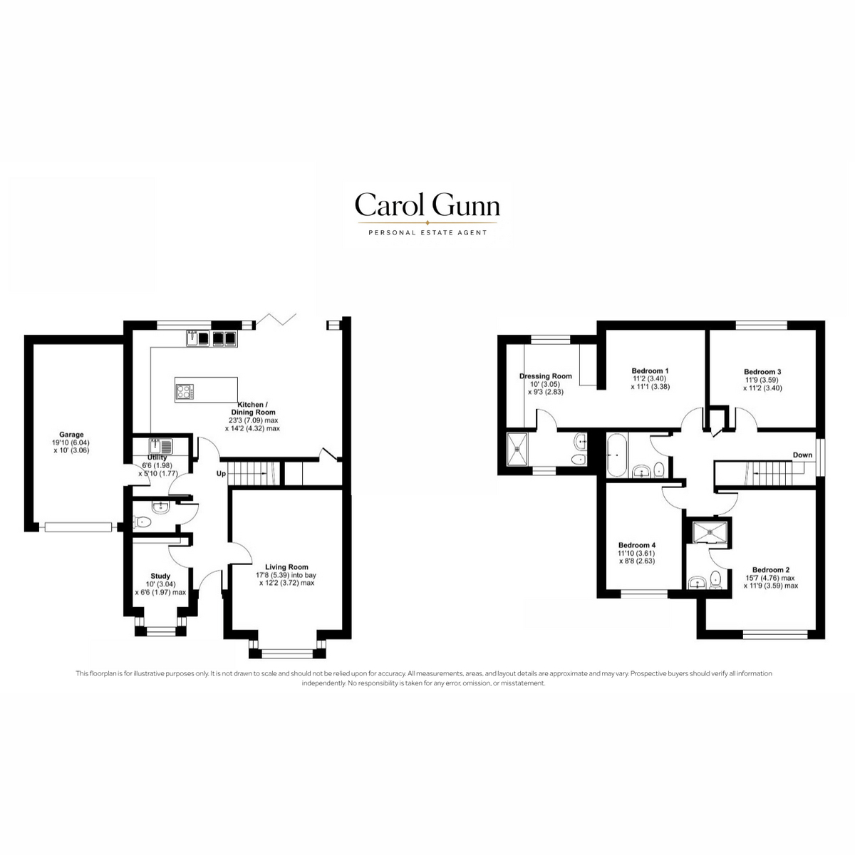 9, Aspen Close, Harrogate, North Yorkshire floorplan