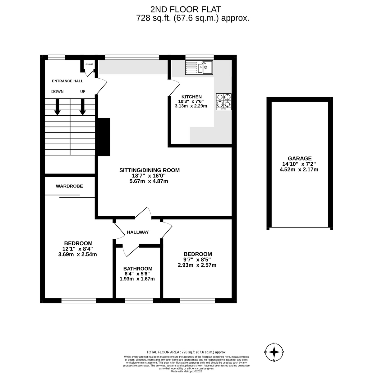 8, Heather Close, Southam floorplan