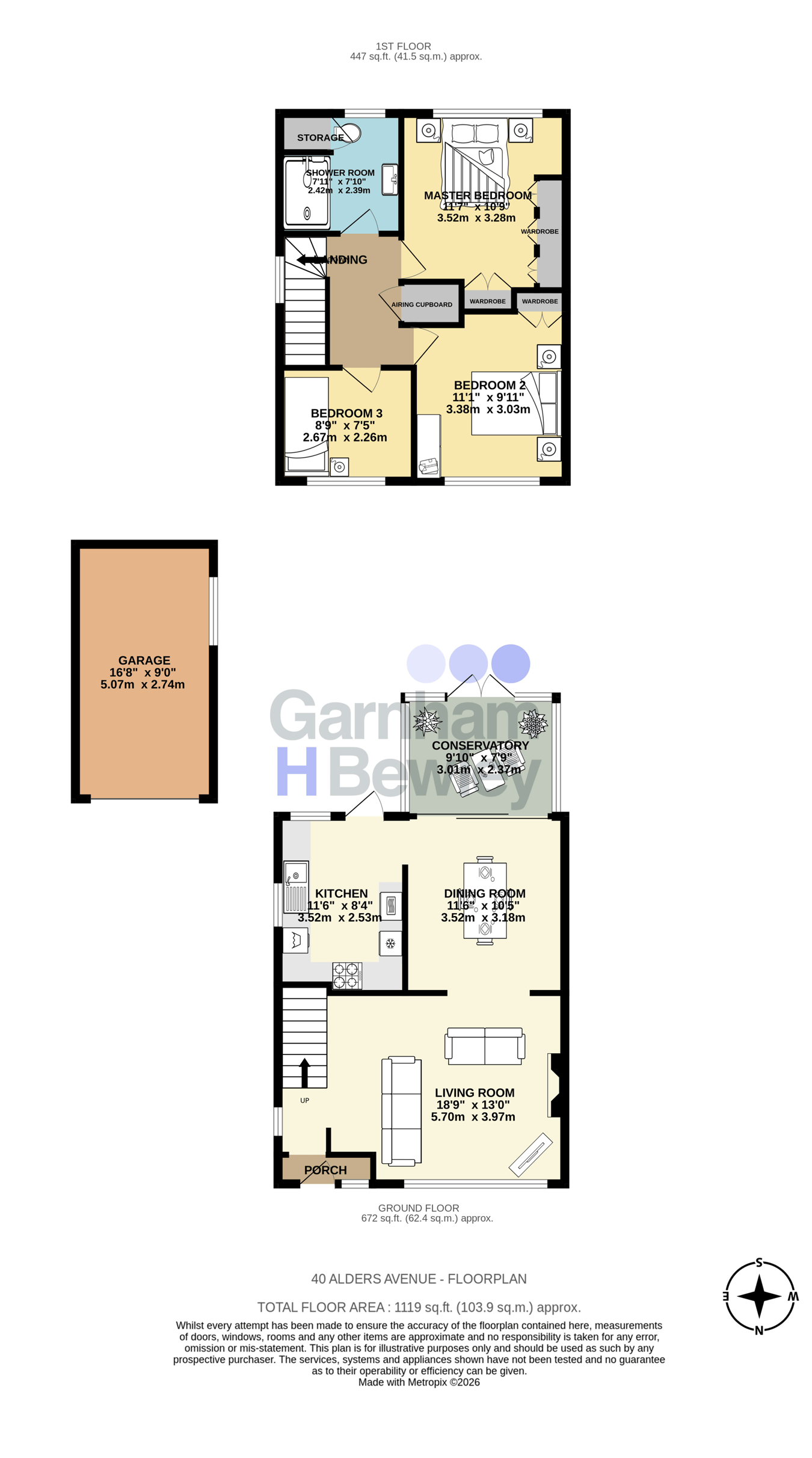 40, Alders Avenue, East Grinstead floorplan