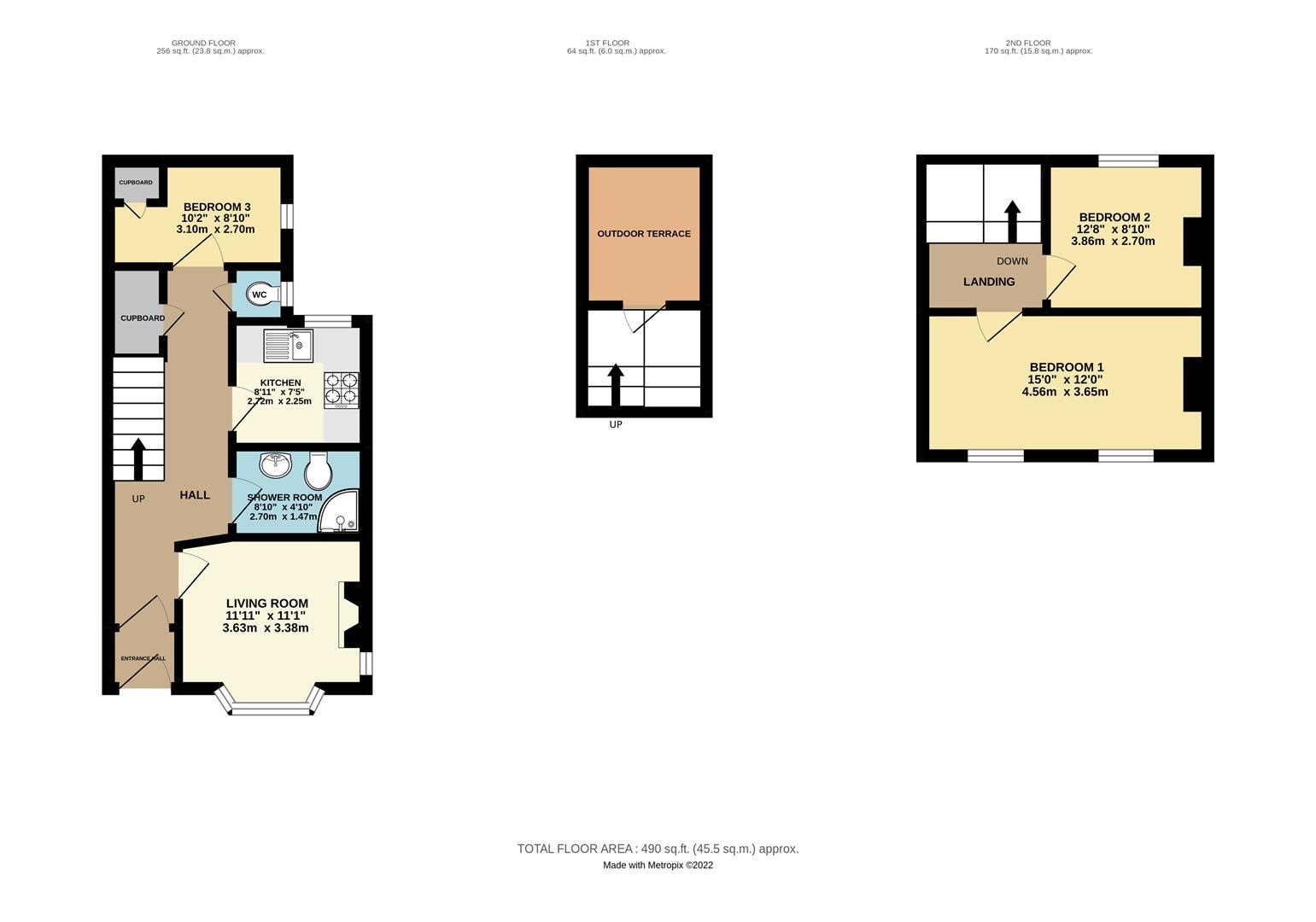 Upper Maisonette, 2, Alexandra Road, St. Leonards-On-Sea floorplan