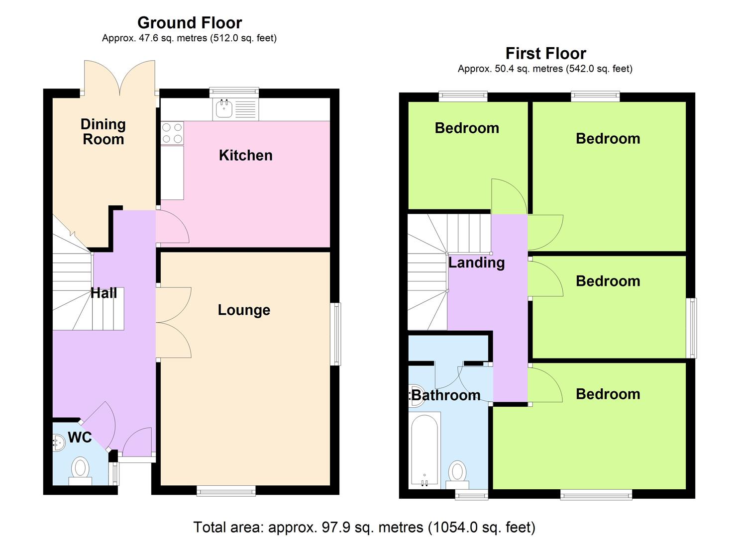 47, Helmores, Basildon floorplan