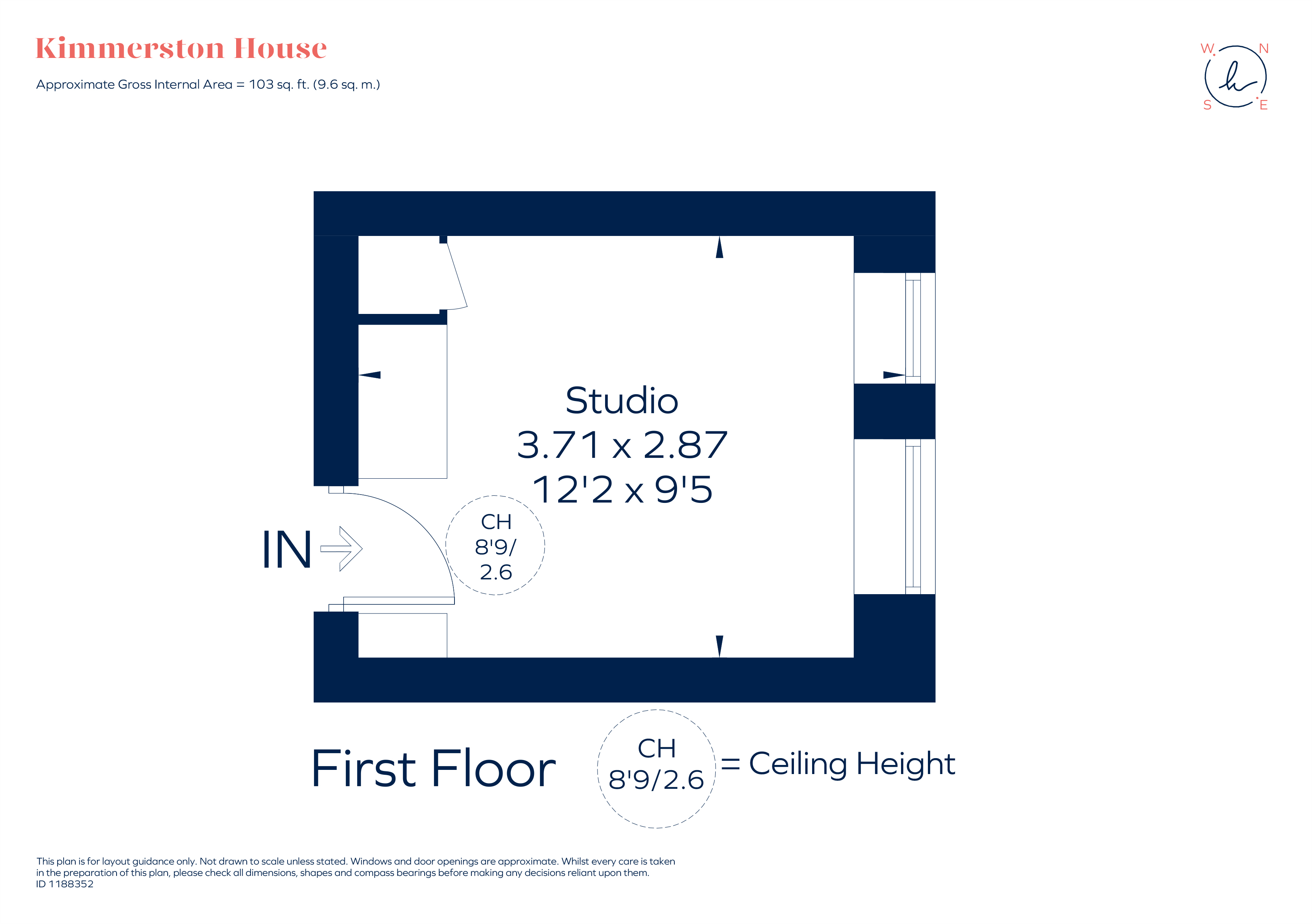 Room 1a, Kimmerston House, Udall Street, London floorplan