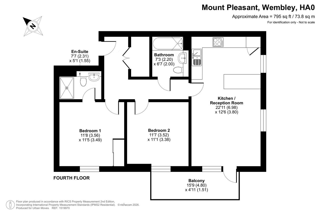 100, Waterfront Heights, Wembley floorplan