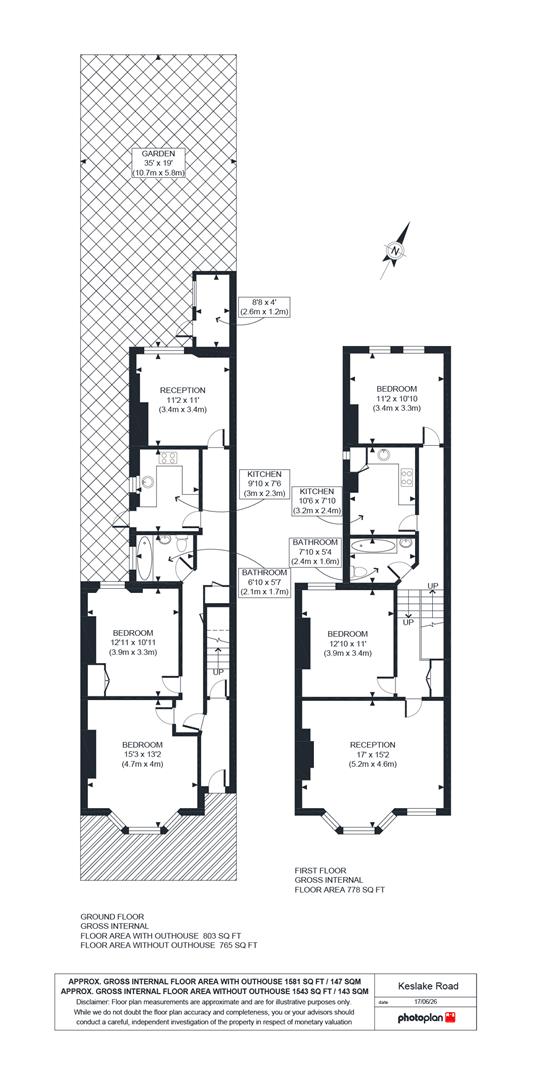 36, Keslake Road, Queens Park, London floorplan