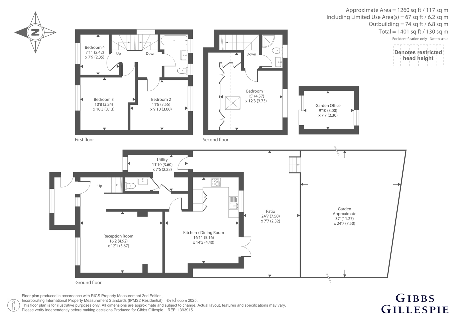 315, Hayling Road, Hertfordshire floorplan