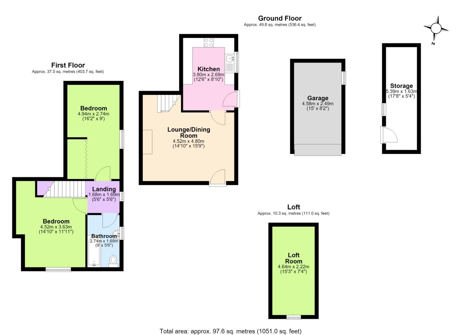 14, Silver Street, Swadlincote floorplan