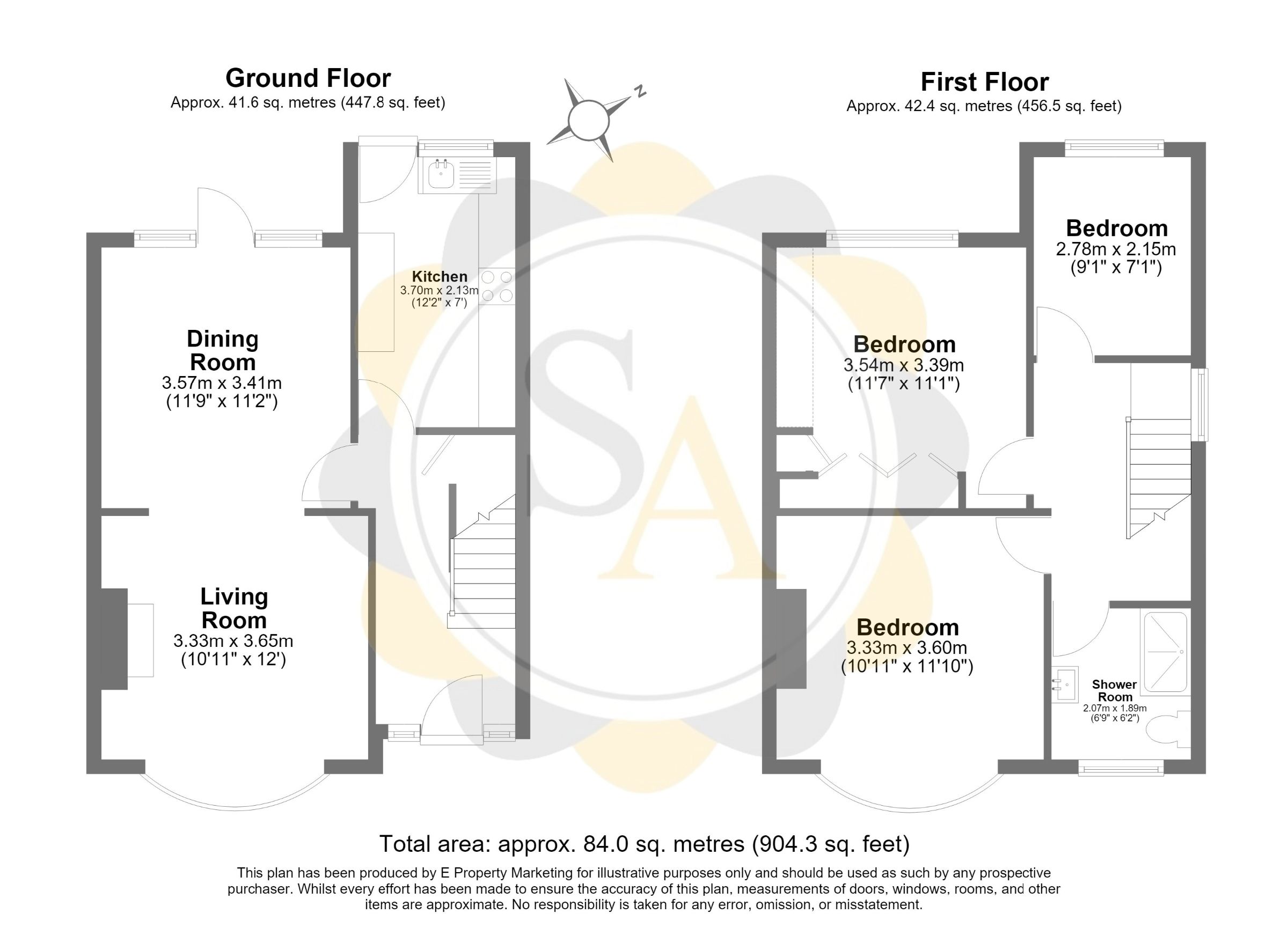 102 Beckingham Road, Guildford floorplan