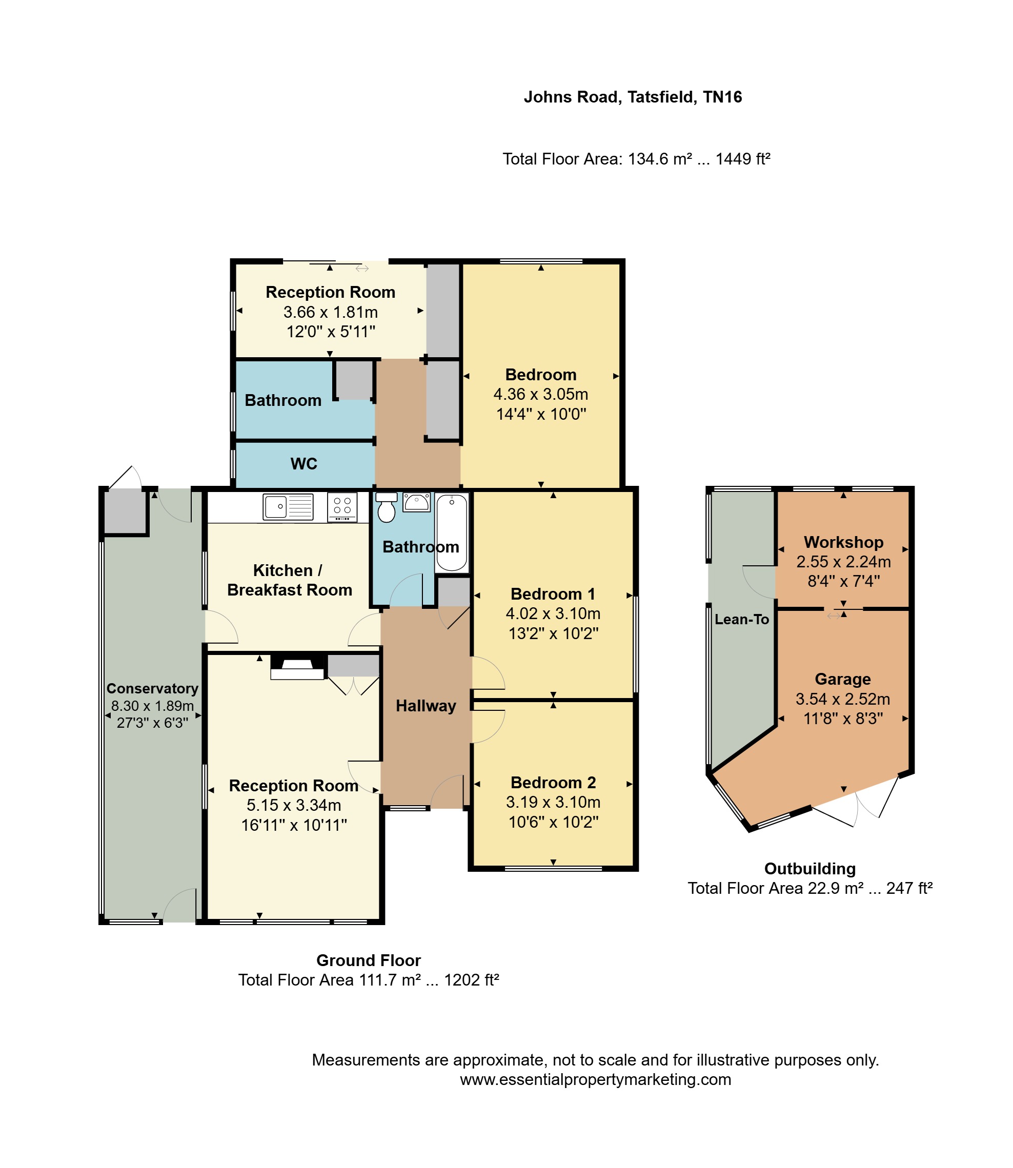 Johns Road, Tatsfield, Westerham, Surrey, TN16 floorplan