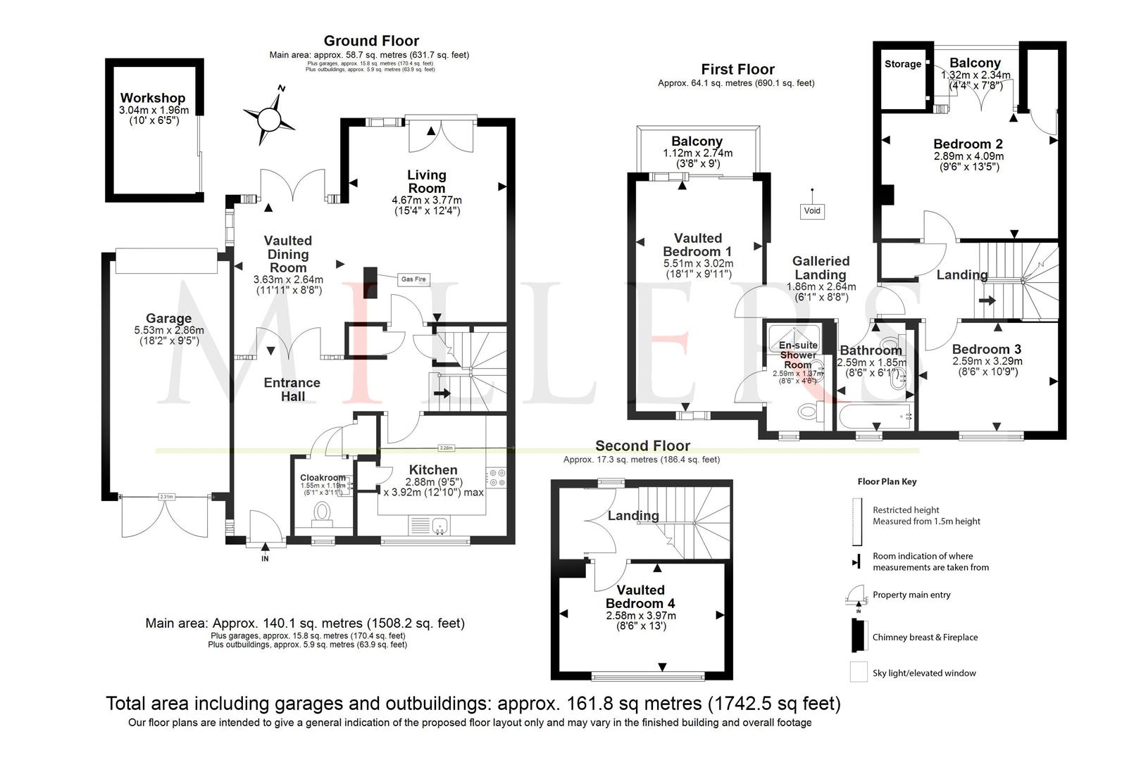 13, St. Nicholas Green, Newhall floorplan
