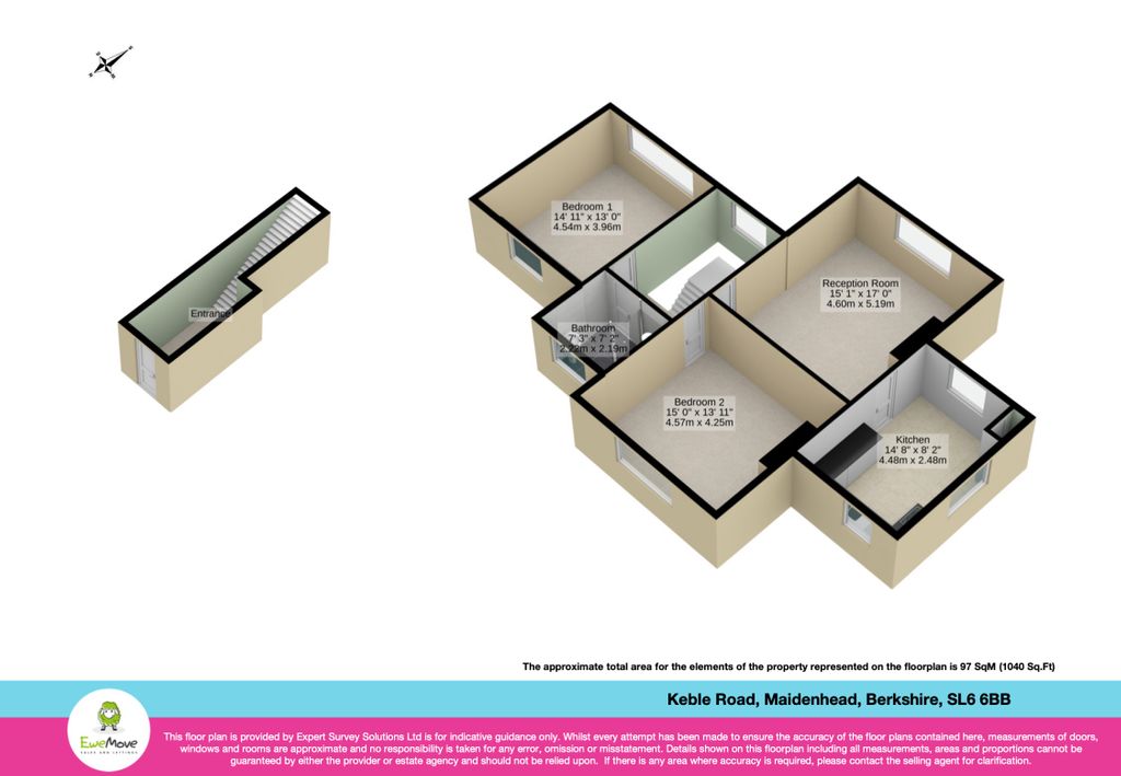 Keble Road, Maidenhead SL6, 2 bedroom for sale 61309562