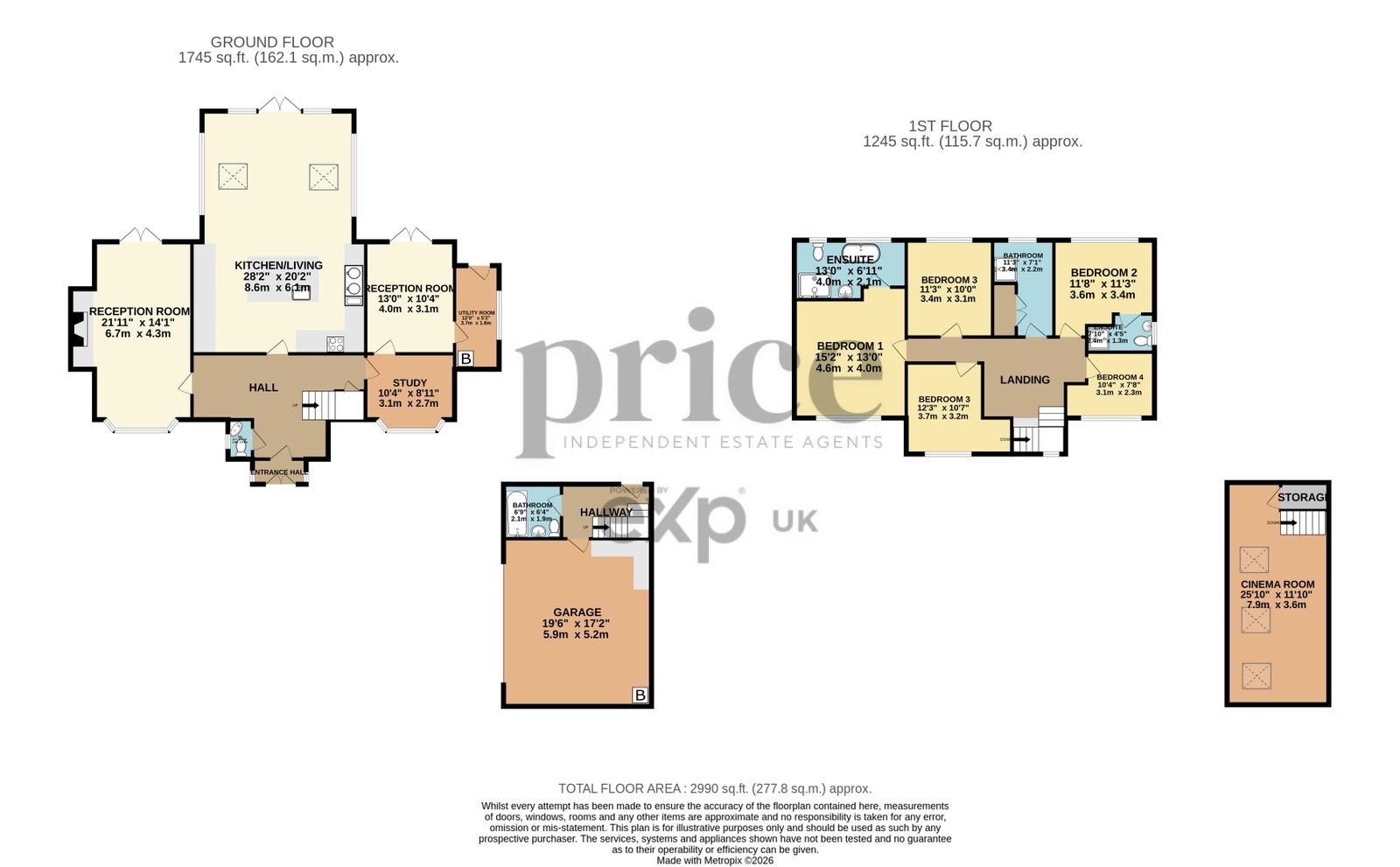 2, Back Lane, York floorplan