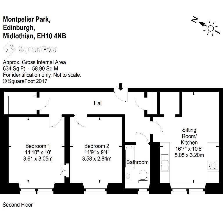 2 Bedrooms Flat to rent in Montpelier Park, Bruntsfield, Edinburgh EH10