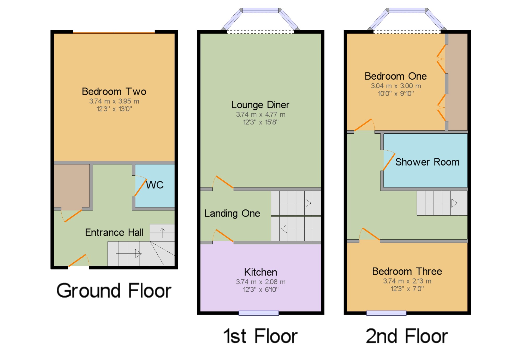 3 Bedrooms Terraced house for sale in River View, The Meadows, Nottingham, Nottinghamshire NG2