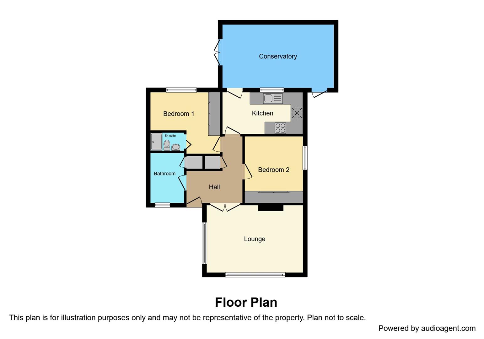 Mill Lane, Kirk Ella, Hull HU10, 2 bedroom semidetached bungalow for