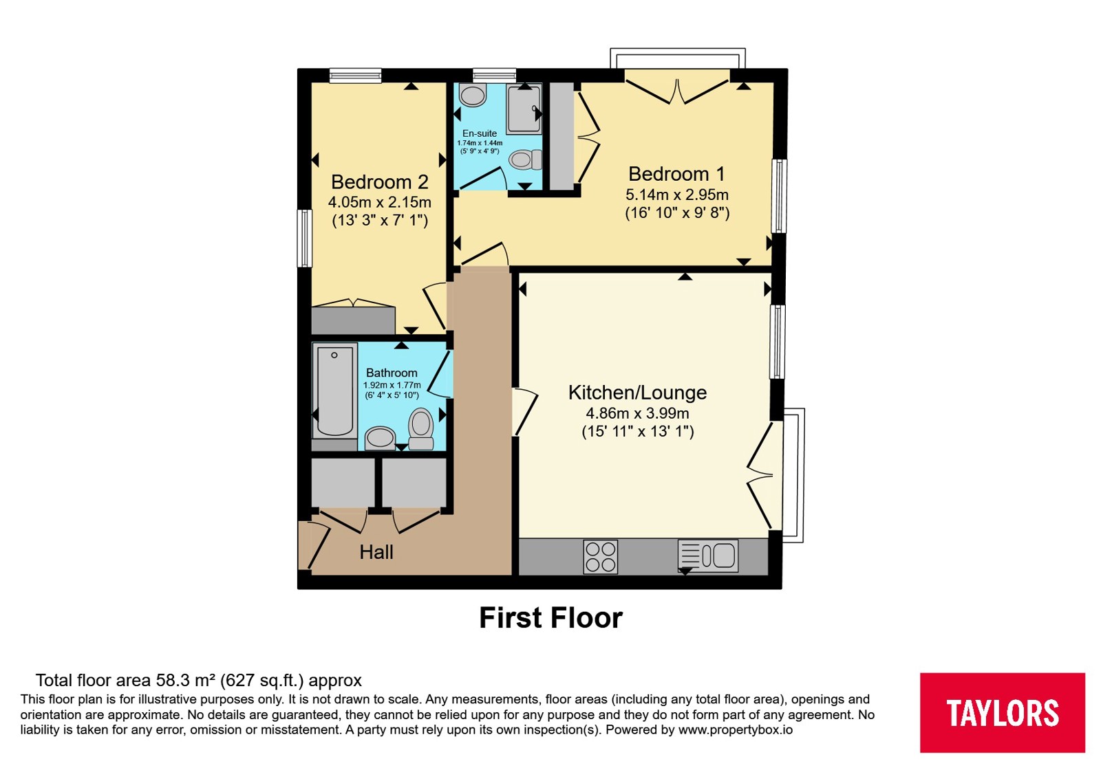 51, Watersmeet, Hitchin floorplan