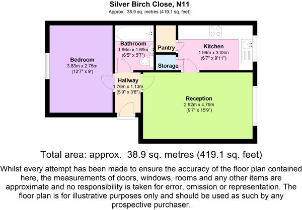 Silver Birch Close, London floorplan