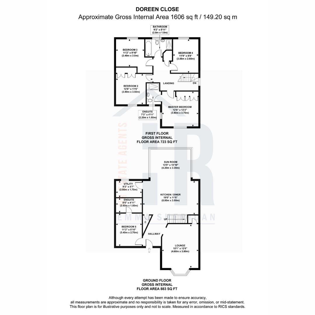 10, Doreen Close, Copsewood floorplan