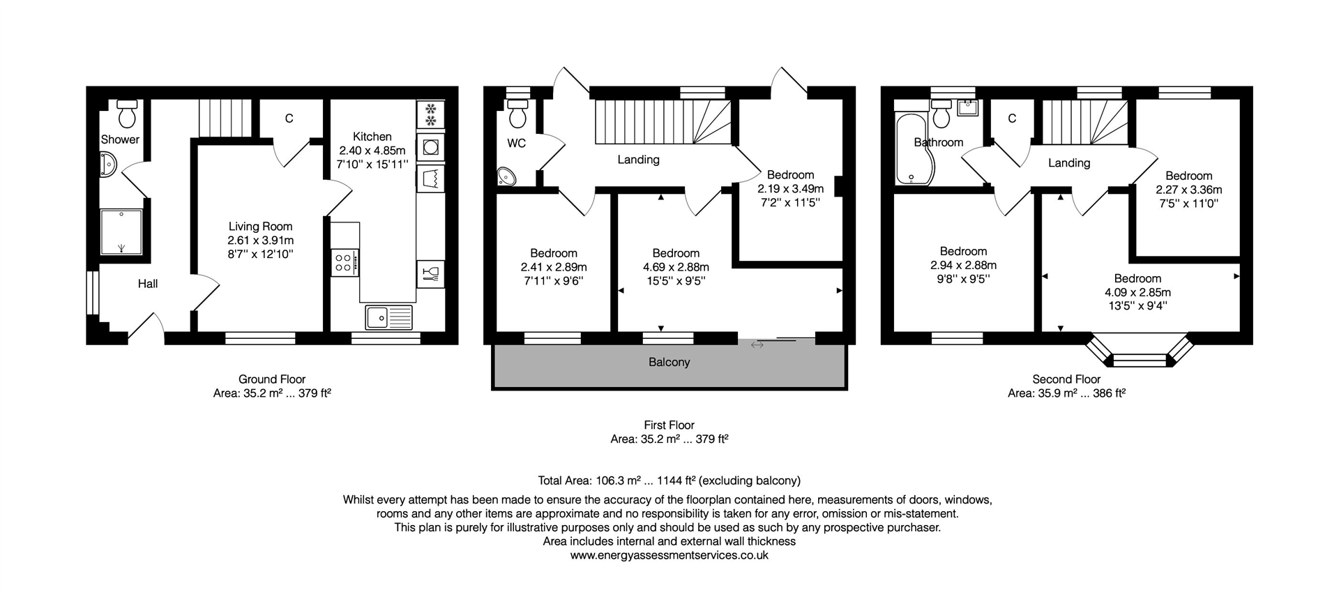 74, Langdon Road, Bath floorplan