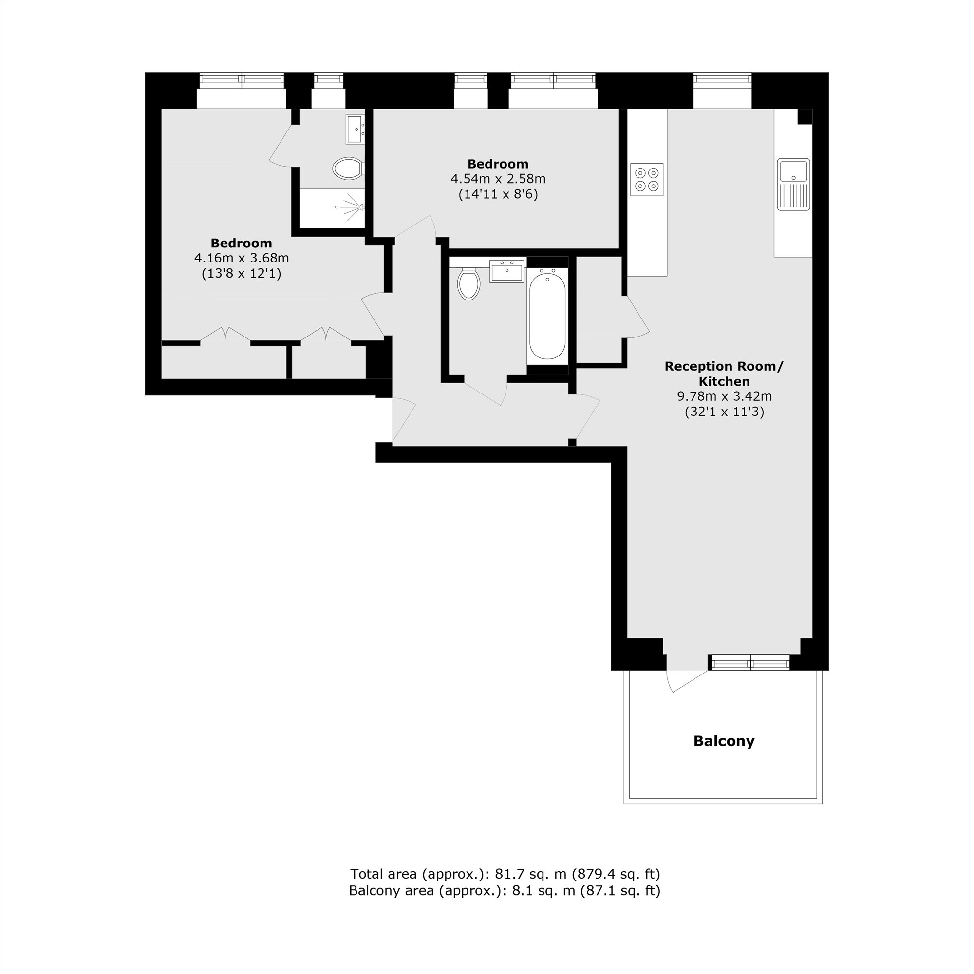 19 Margil House, Singapore Road, West Ealing floorplan