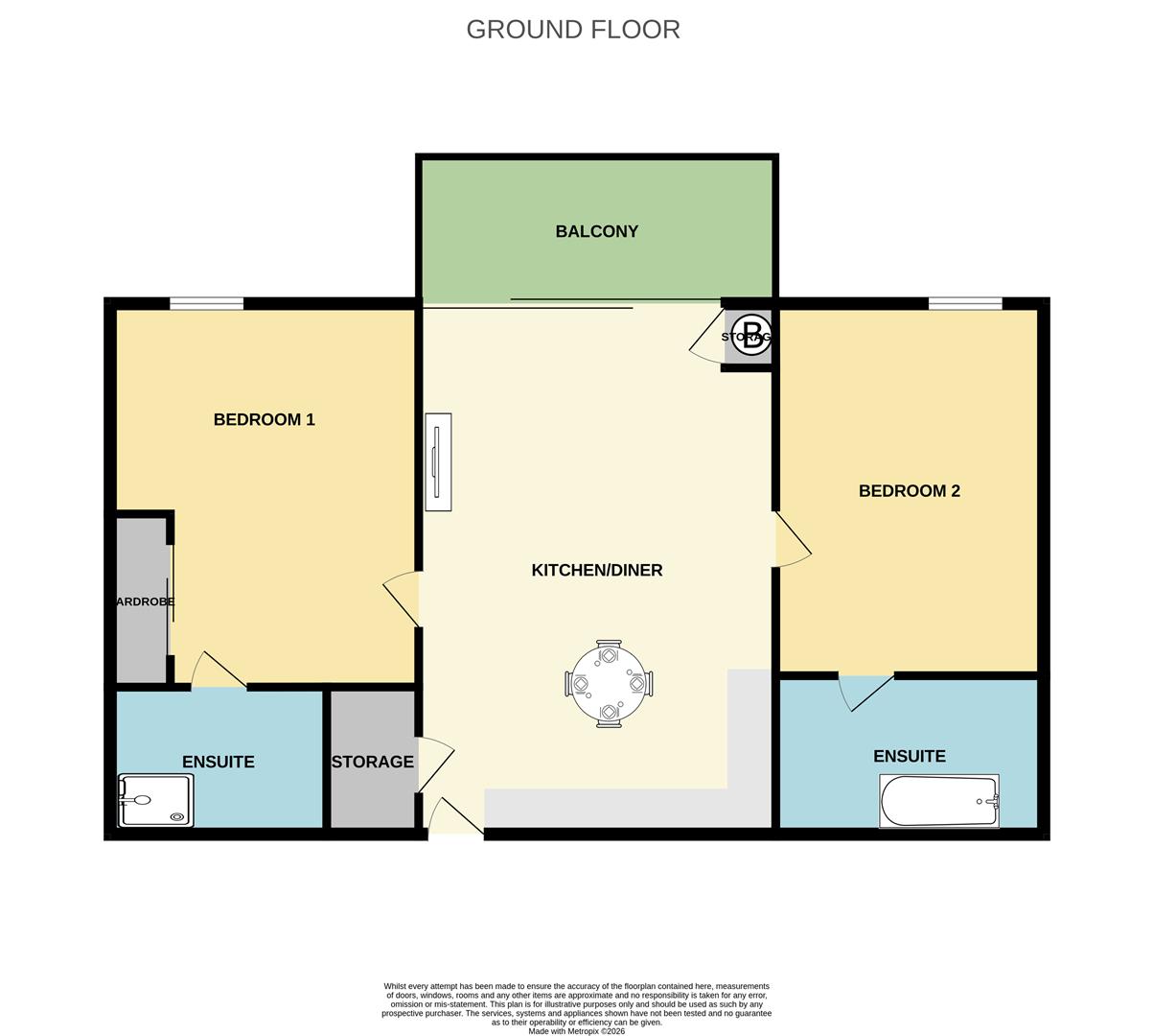 Flat 154, 27, Victoria Avenue, Southend-On-Sea floorplan