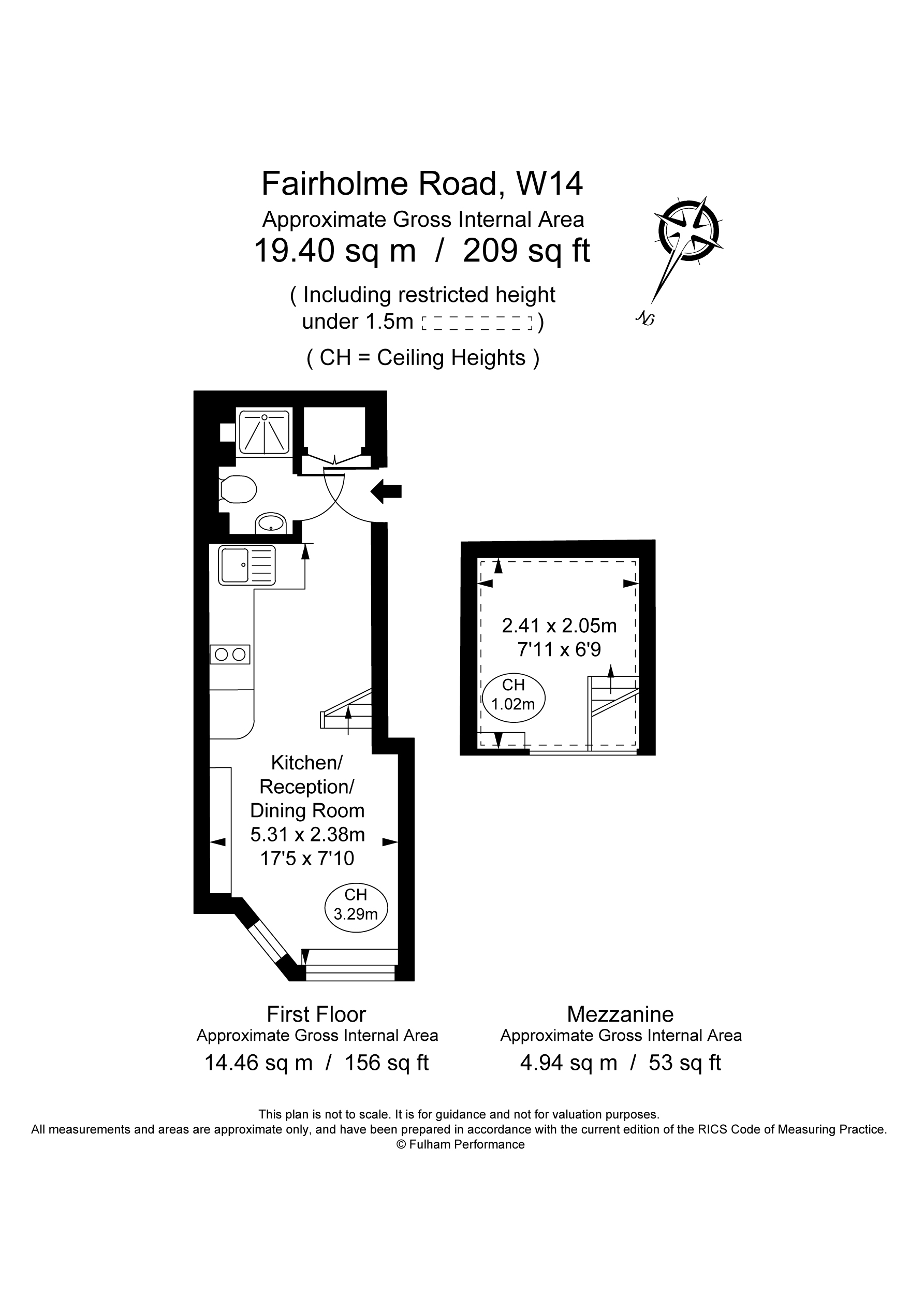 Flat 6, 39, Fairholme Road, London floorplan