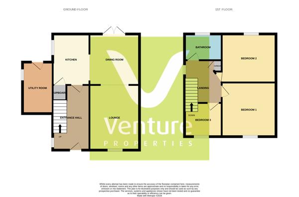 24, Maple Crescent, Crook floorplan