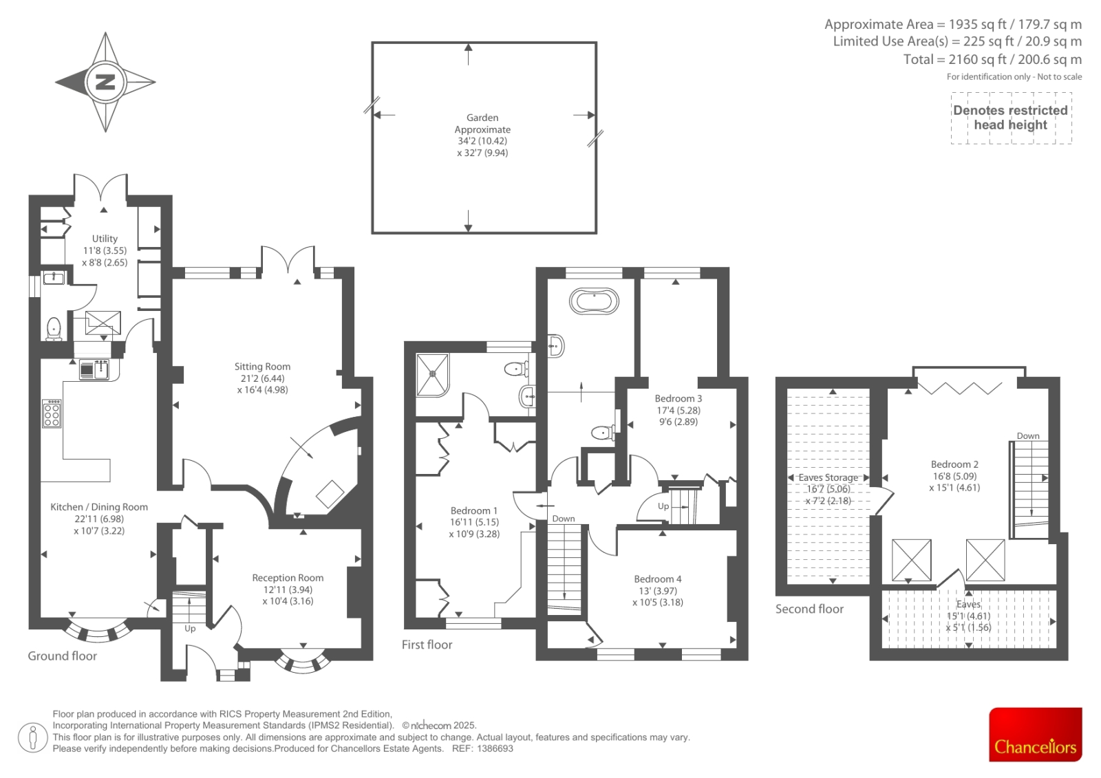 24 SNOWHILL COTTAGES, Ashley Green, Chesham floorplan