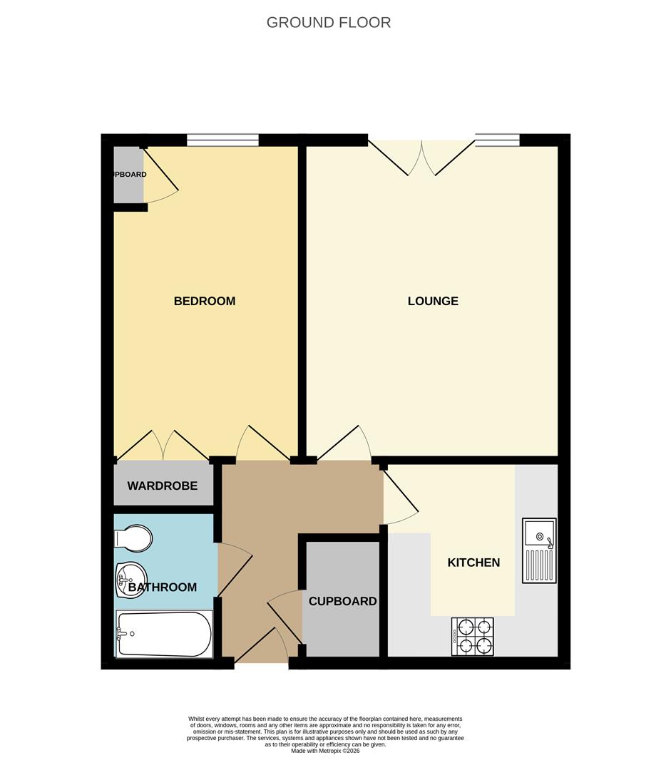 Flat 2, 19 Hawke House, Eirene Road, Worthing floorplan