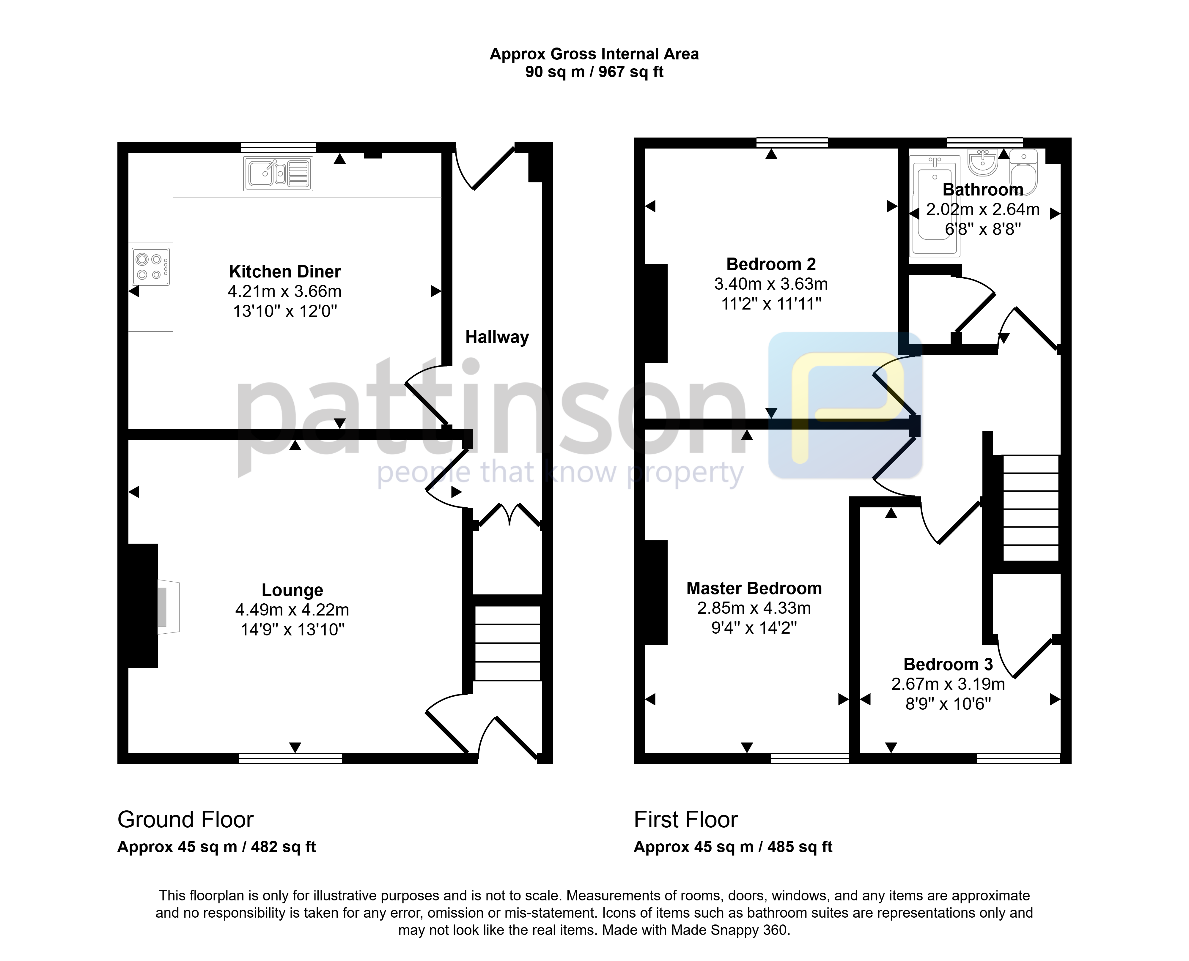 Beatrice Street, Ashington floorplan