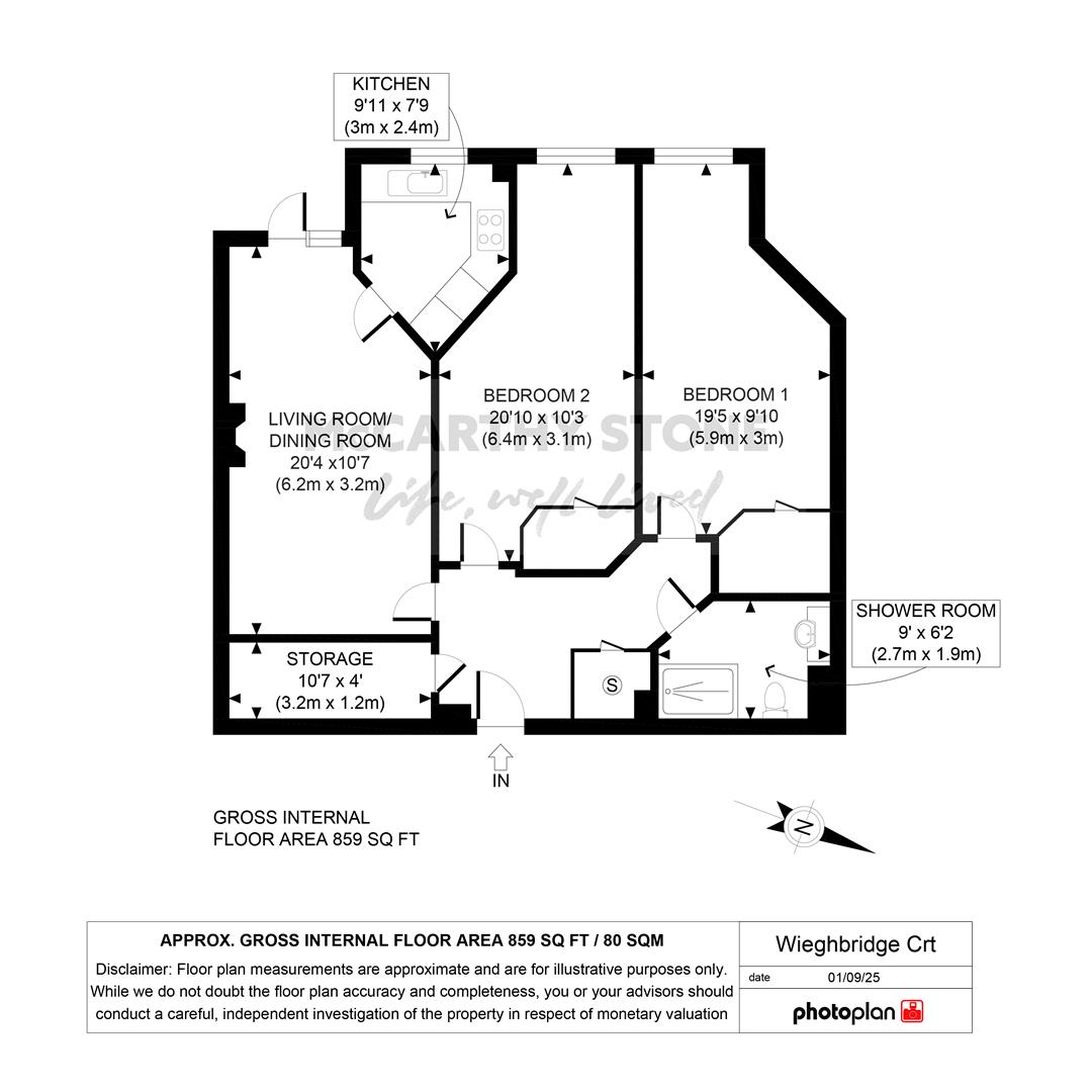 14 Weighbridge Court, 301 High Street, Ongar floorplan