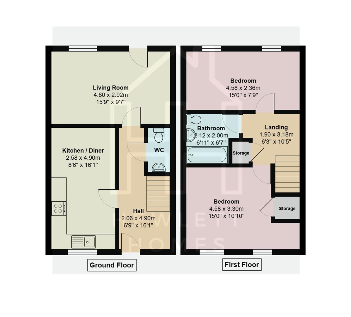 41, Diamond Batch, Weston-Super-Mare floorplan