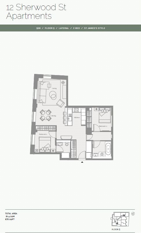 2 Bedrooms Flat to rent in The Sherwood, 12 Sherwood Street, Soho W1F