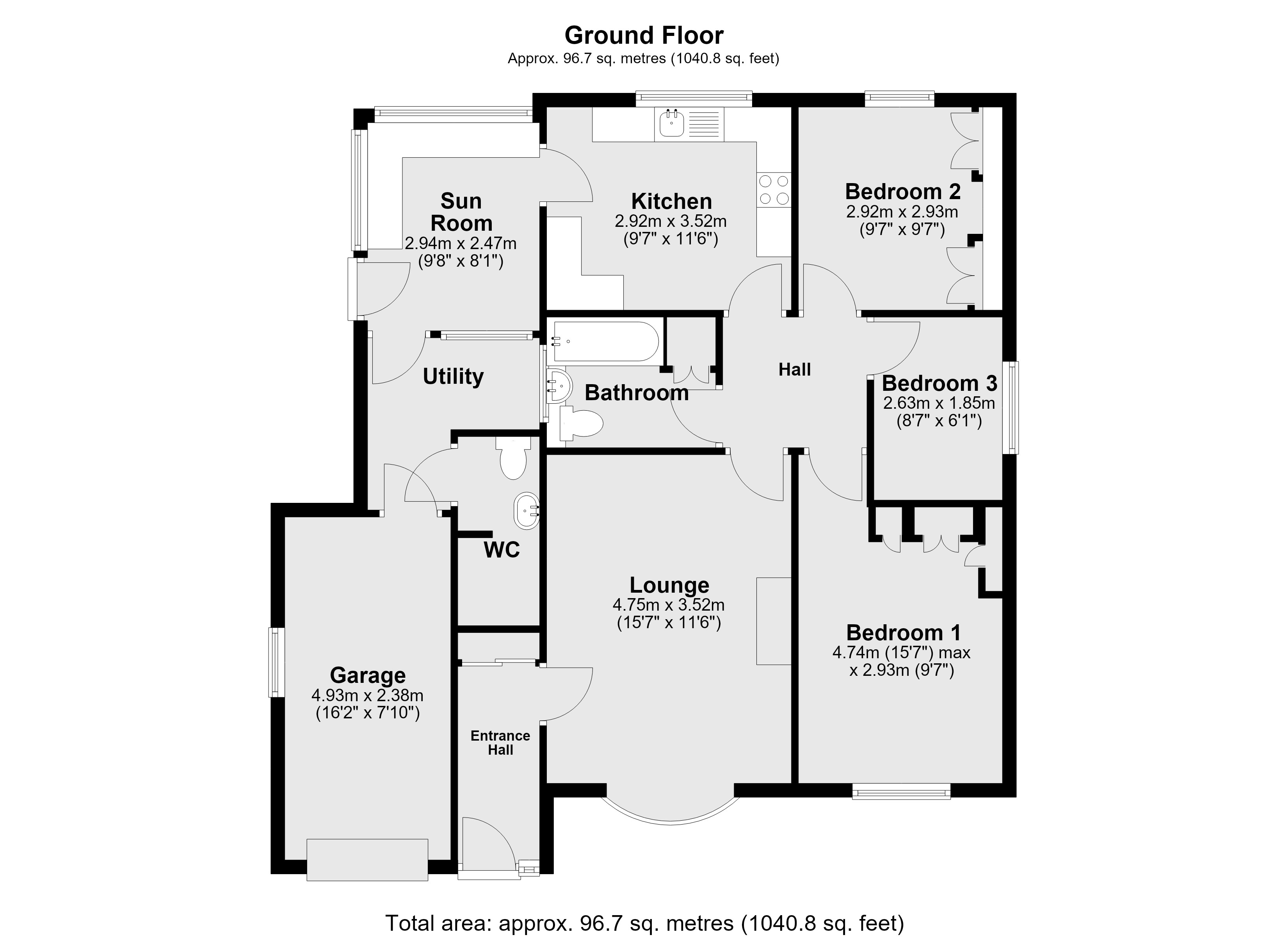 50, Meadow Rise, Lincoln floorplan