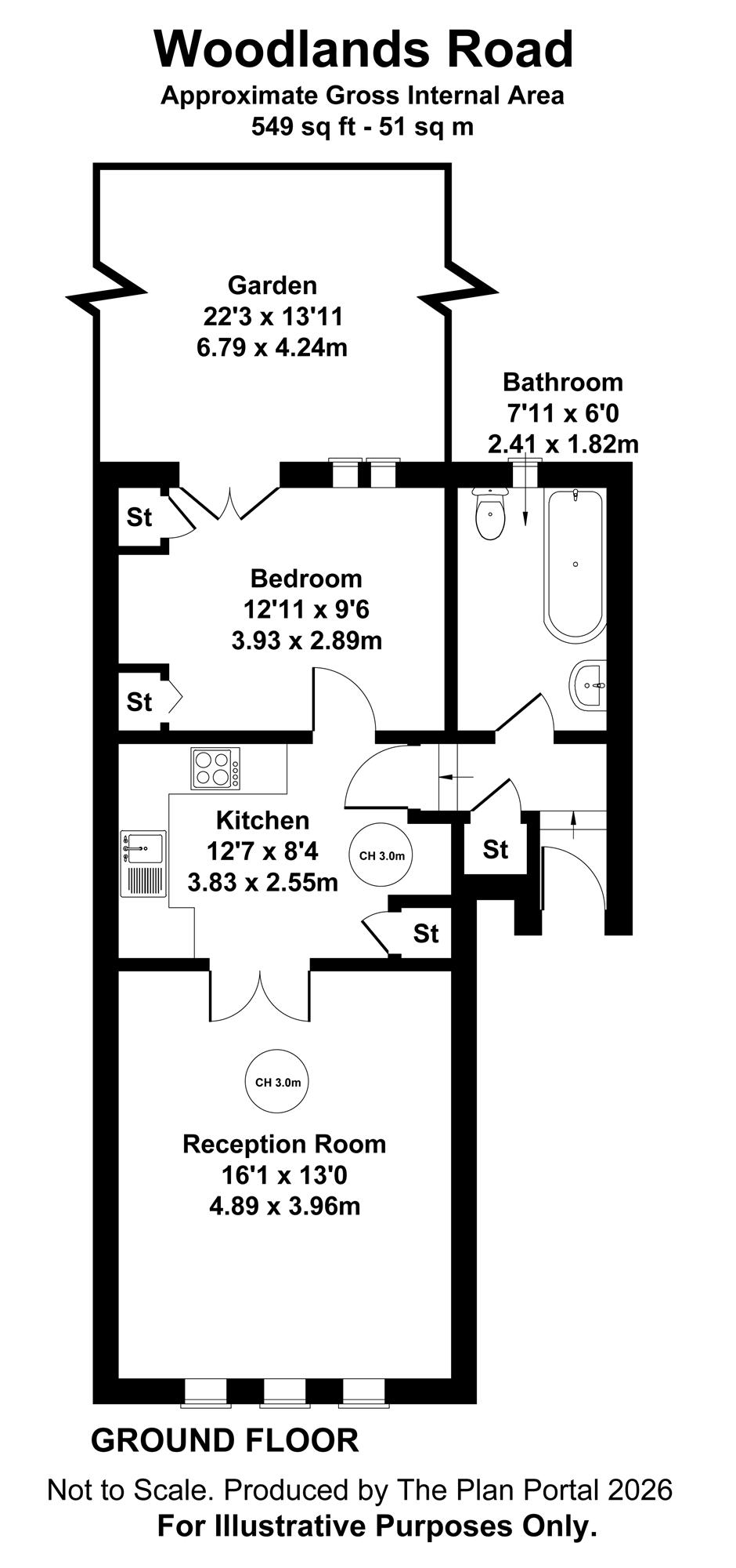 2 . 69, Woodlands Road, Isleworth floorplan