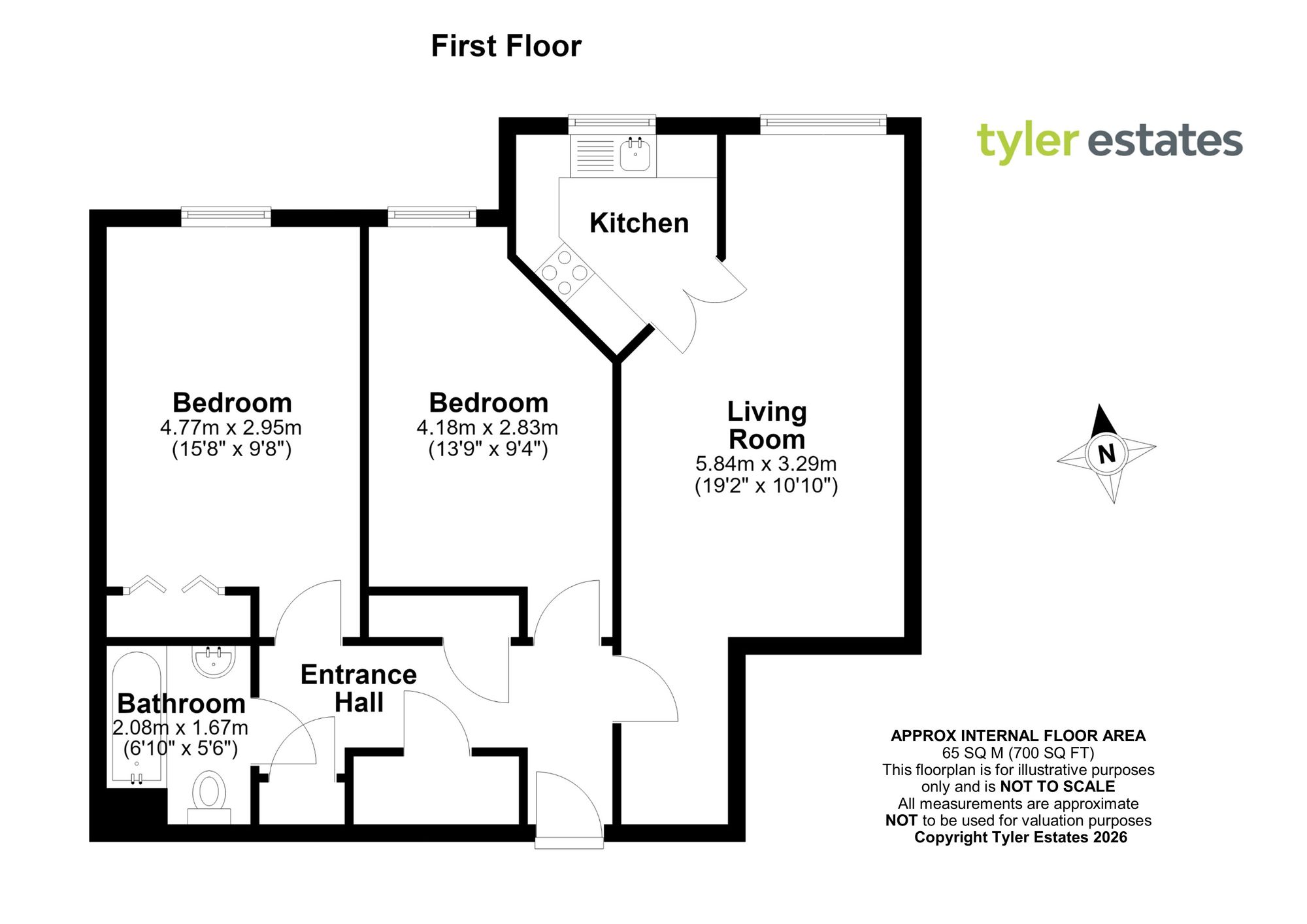 Apt 32, Southwood Court Southend Road, Billericay floorplan