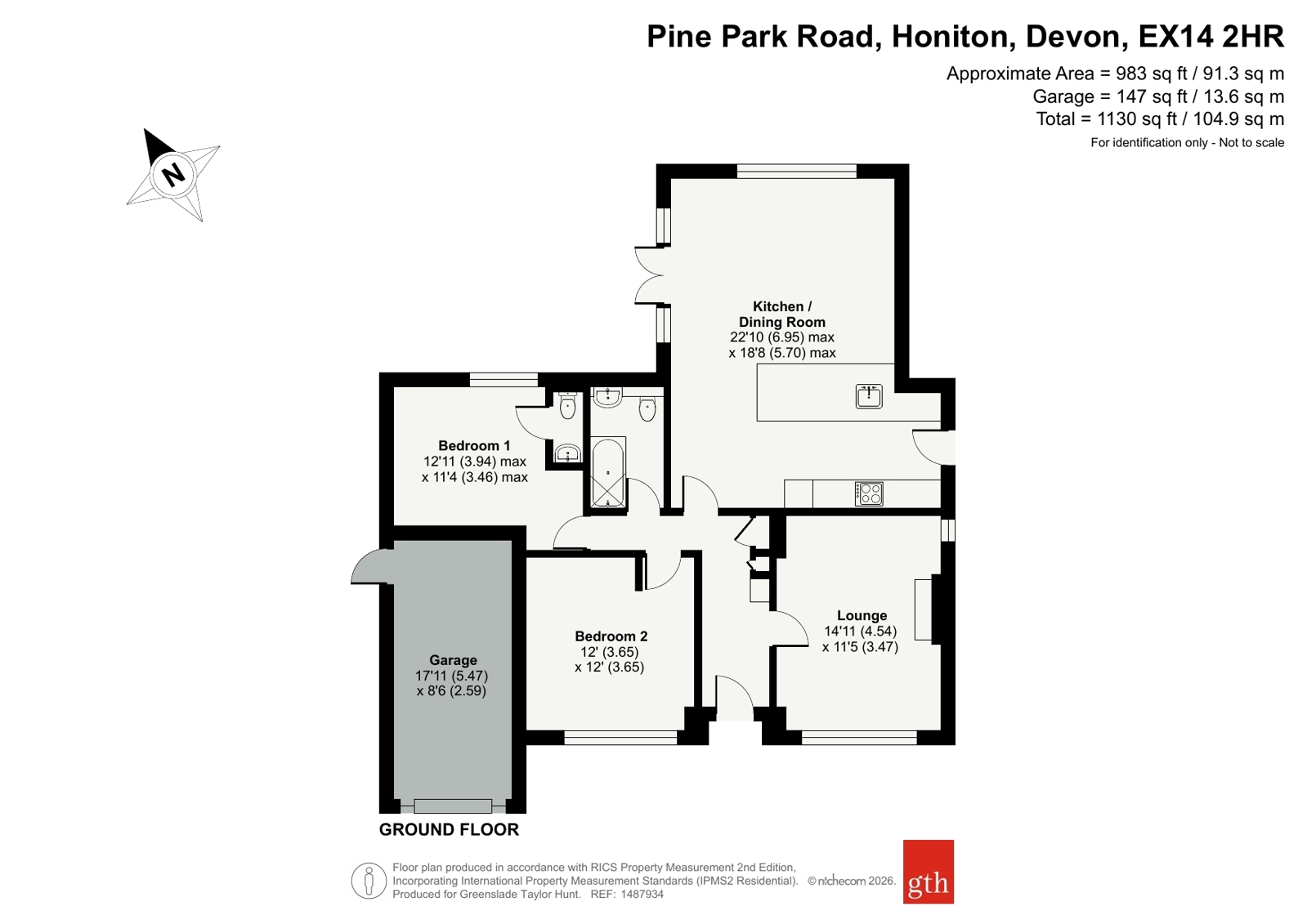 50, Pine Park Road, Devon floorplan