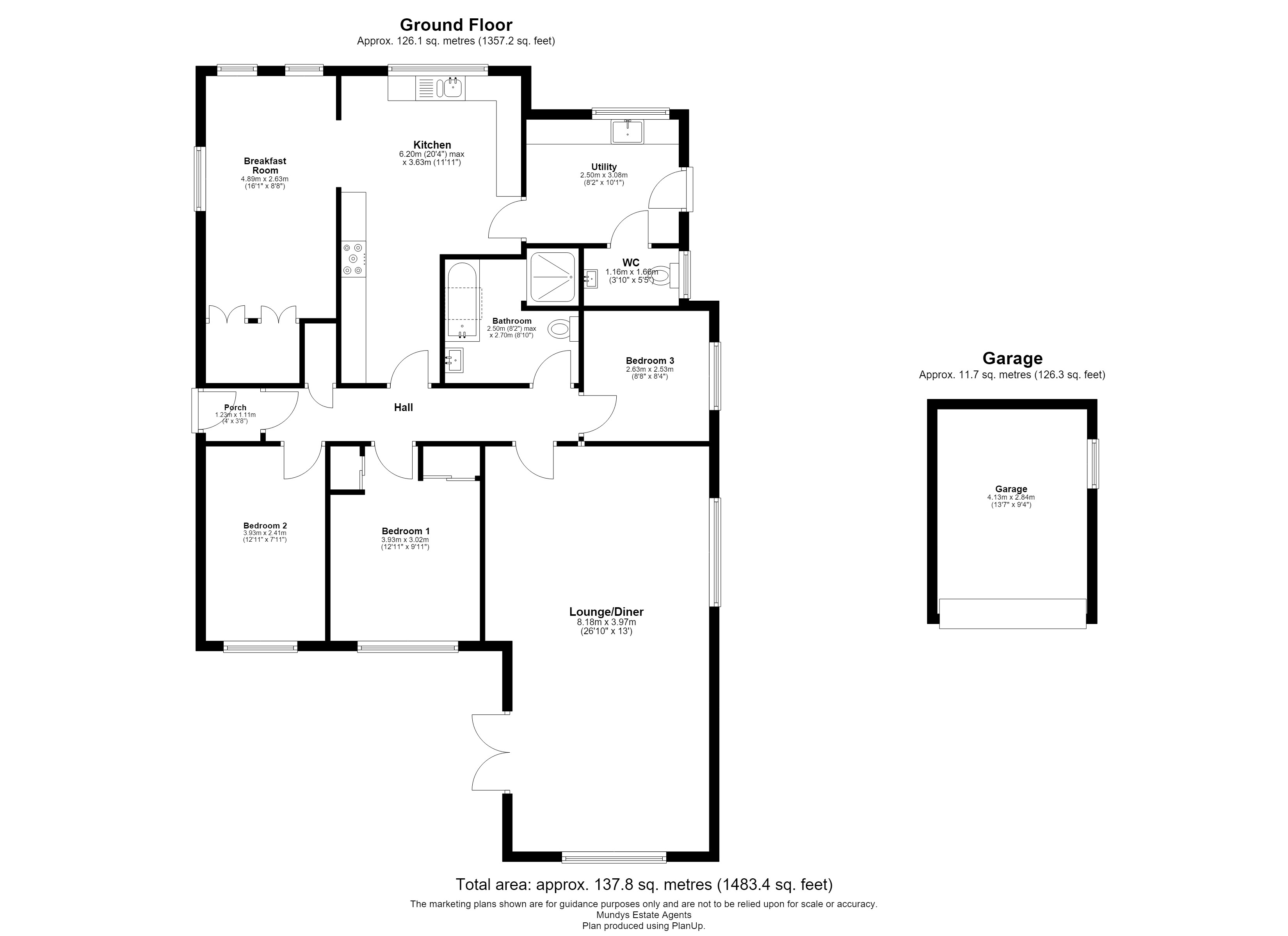 Mead, Stocks Lane, Market Rasen floorplan