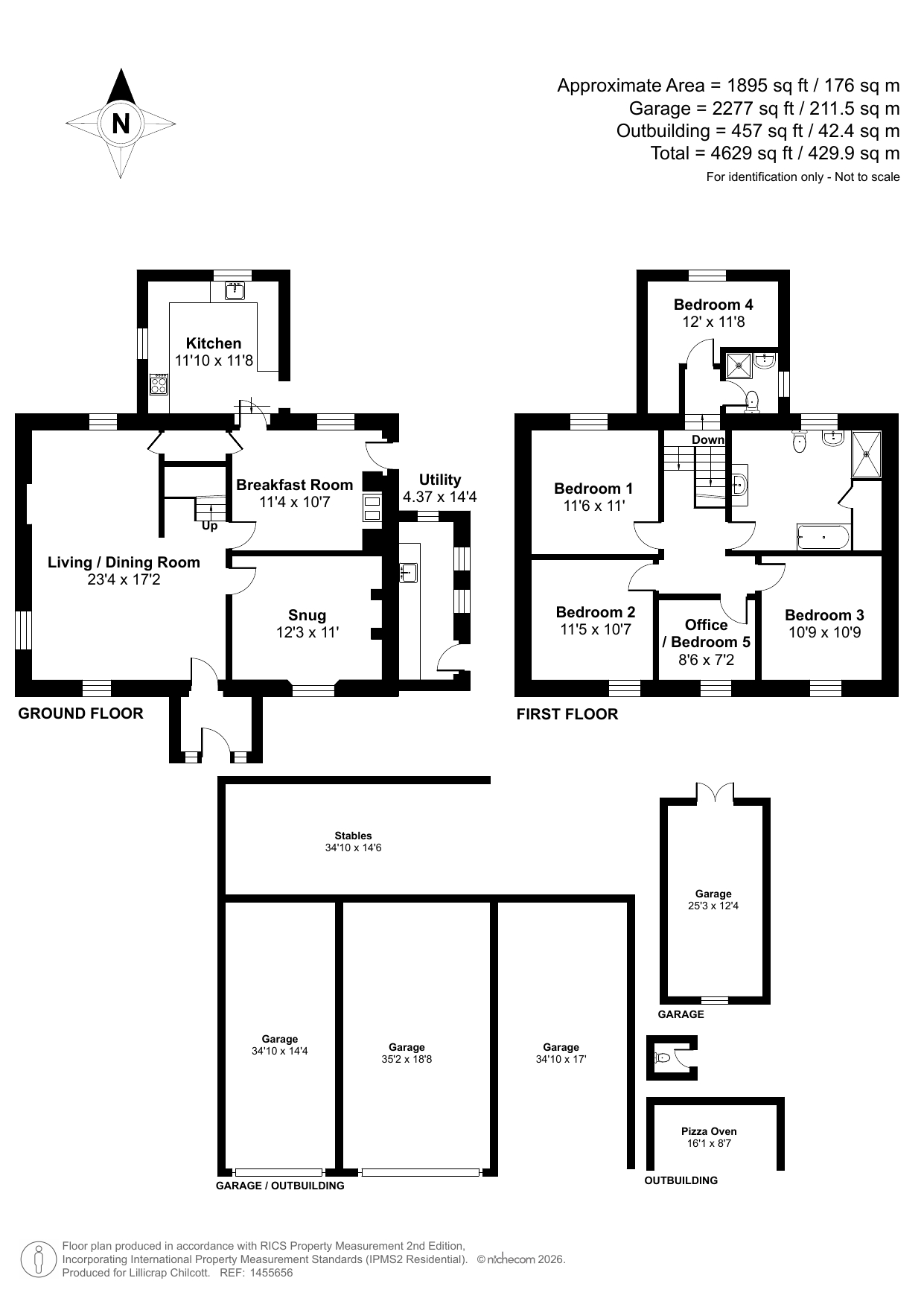 Wheal Davey Farmhouse, St. Agnes floorplan