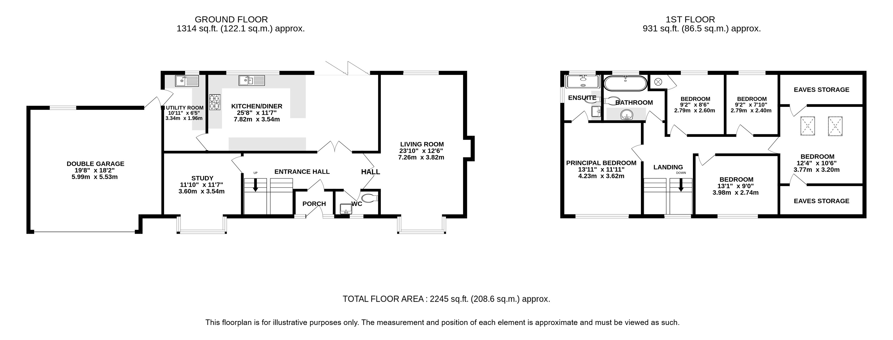 40, Woodland Rise, Studham floorplan